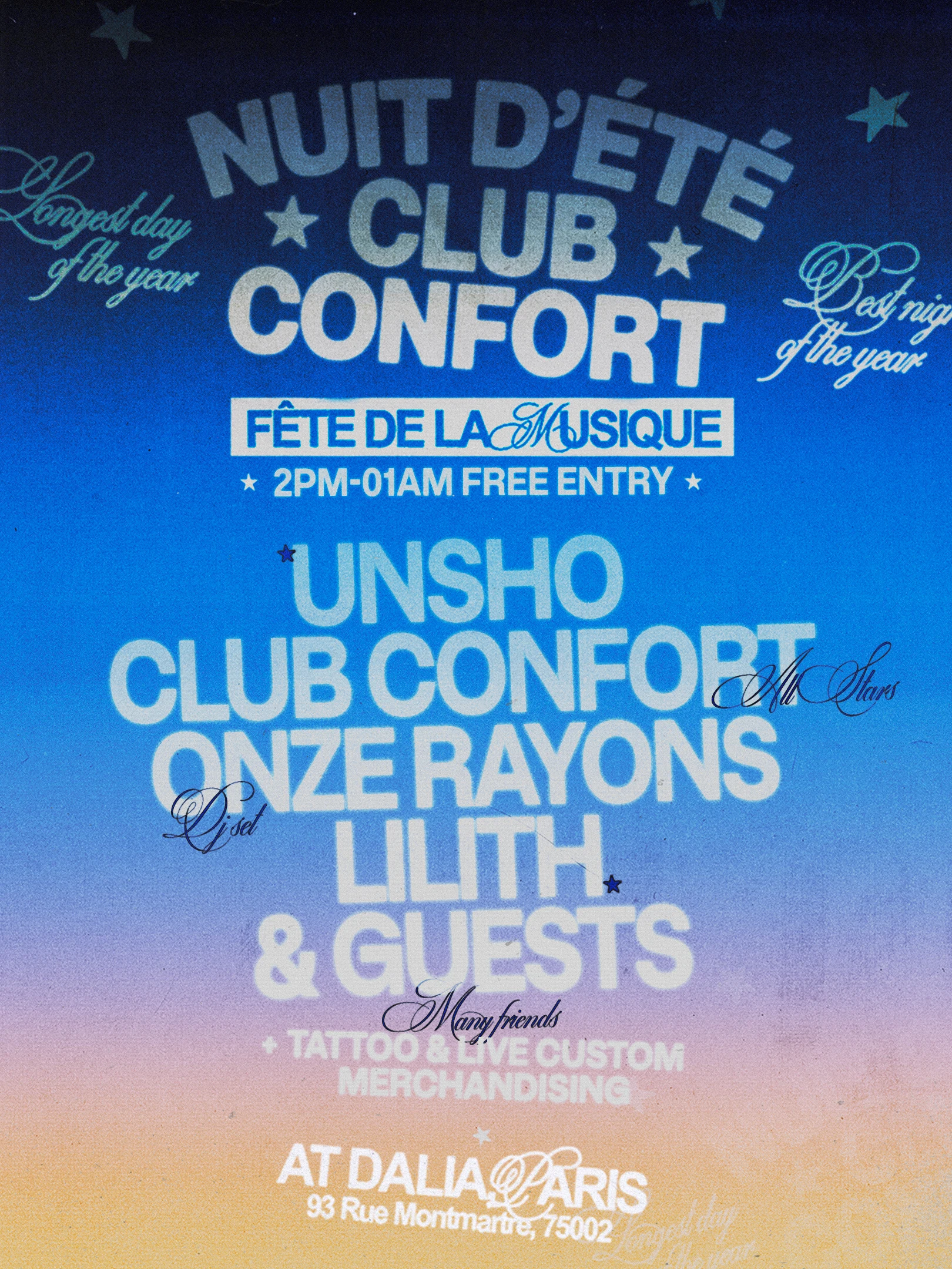 Fête De La Musique Club Confort & Nuit D'été