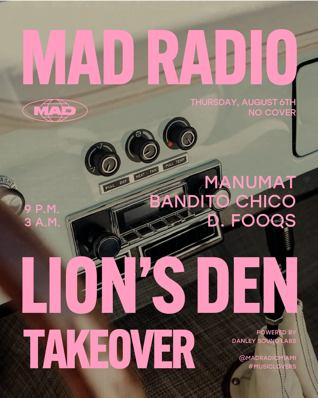 Lion's Den Takeover: Manumat / Bandito Chico / D.Fooqs