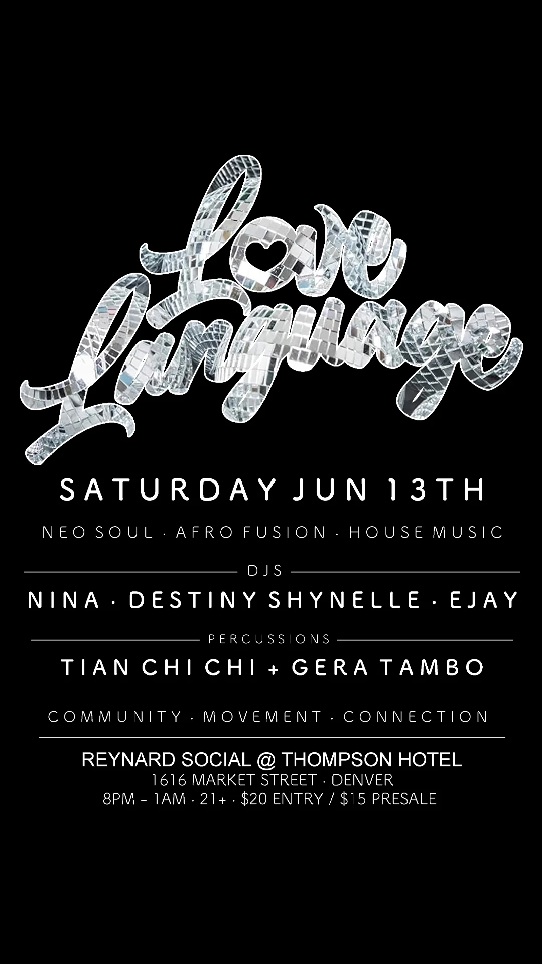 Love Language @ Reynard Social