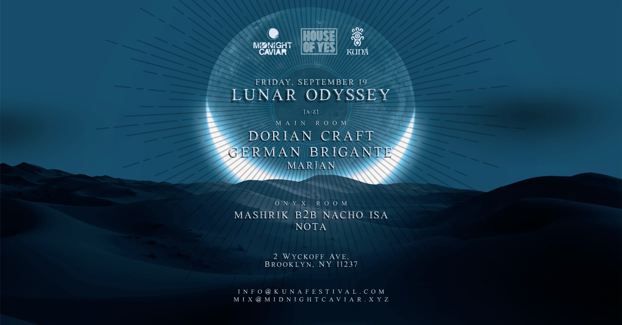 Lunar Odyssey: Dorian Craft • German Brigante • Mashrik ++