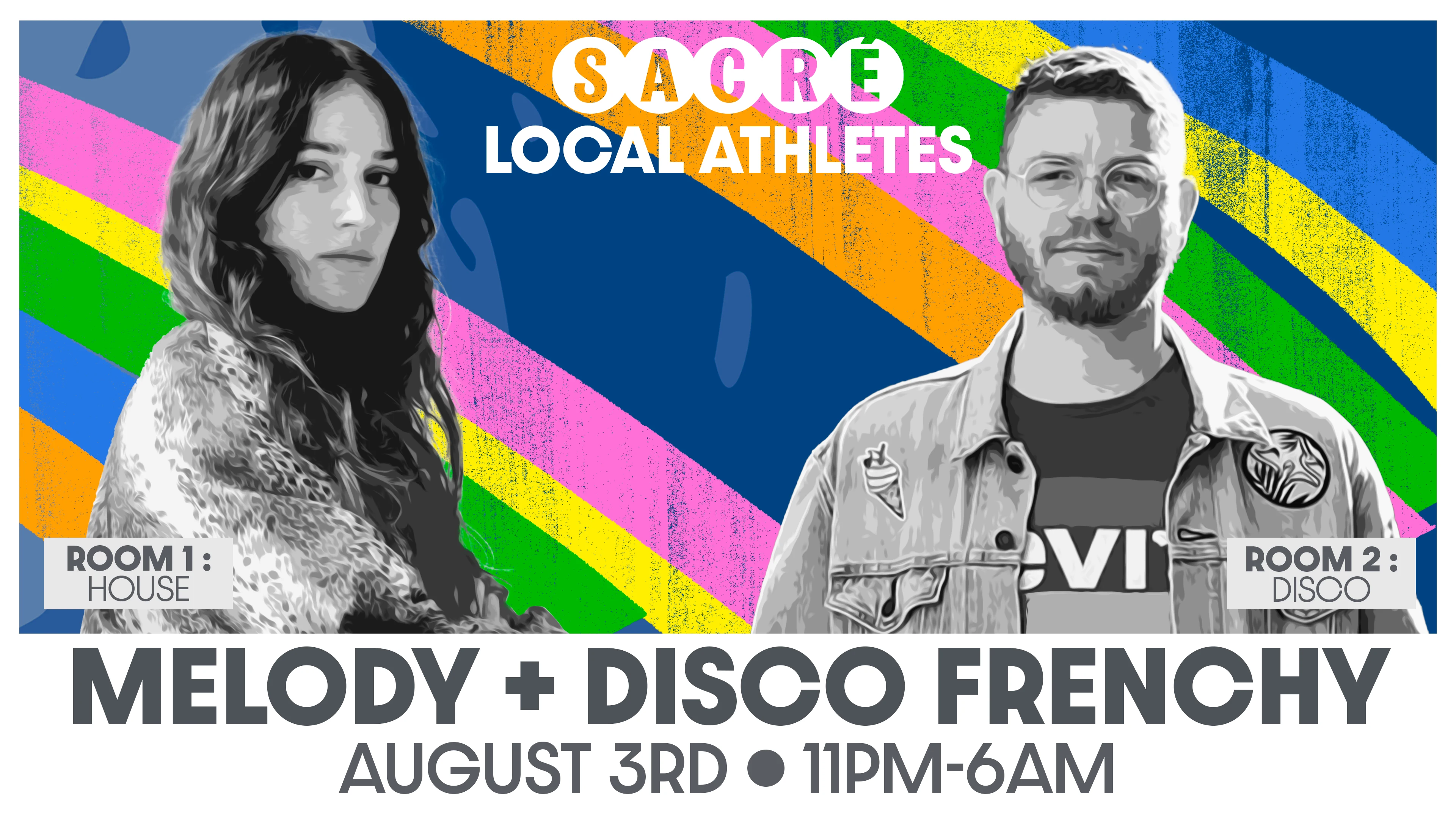 Sacré Présente : Local Athlete / Melody + Disco Frenchy
