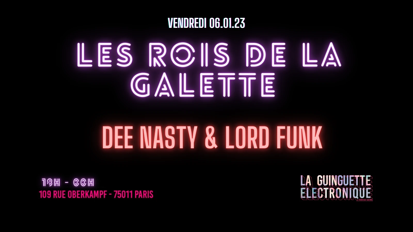 La Guinguette Electronique Invite : Dee Nasty & Lord Funk