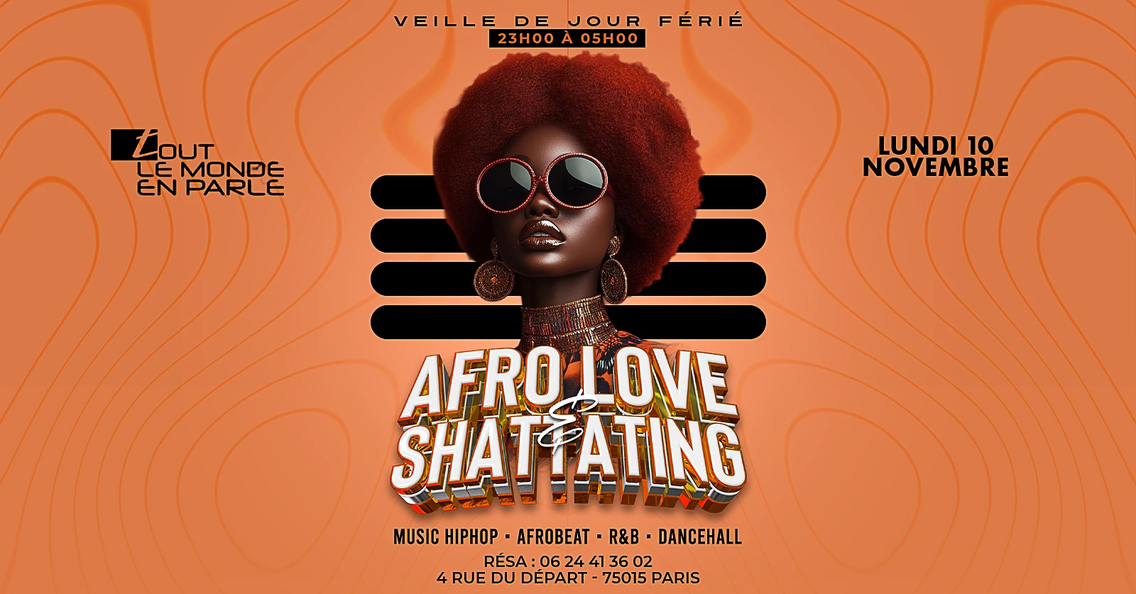 Soiree Afrolove & Shatta Rooftop Club (Veille De Jours Ferié