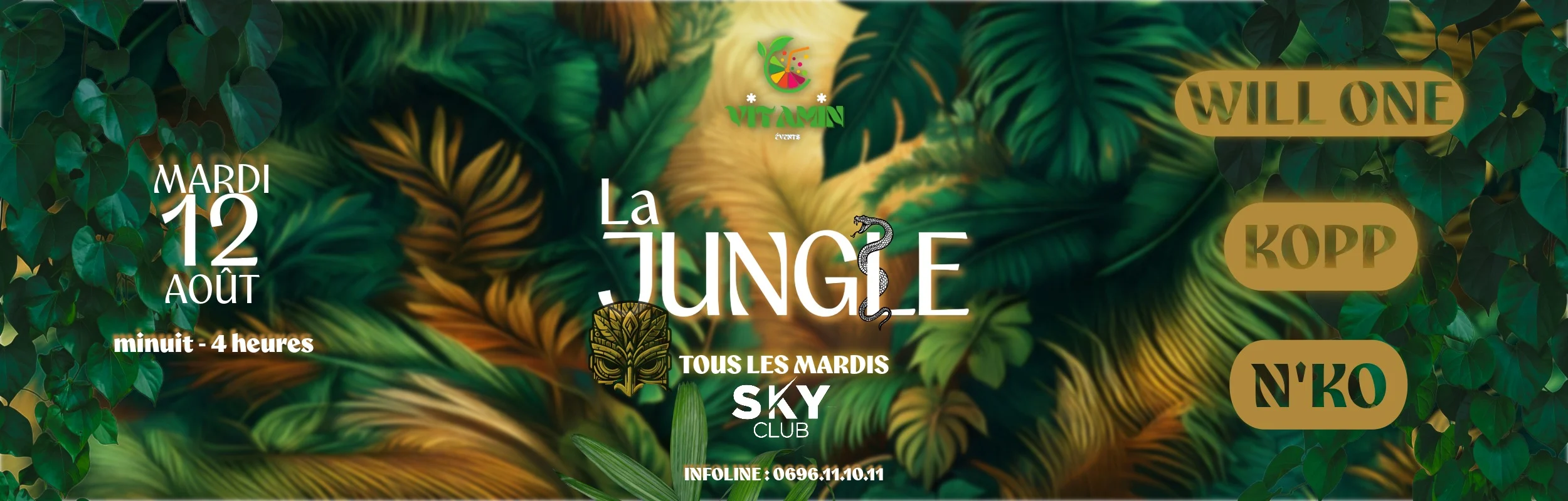 La Jungle - Skyclub - Mardi 12 Aout