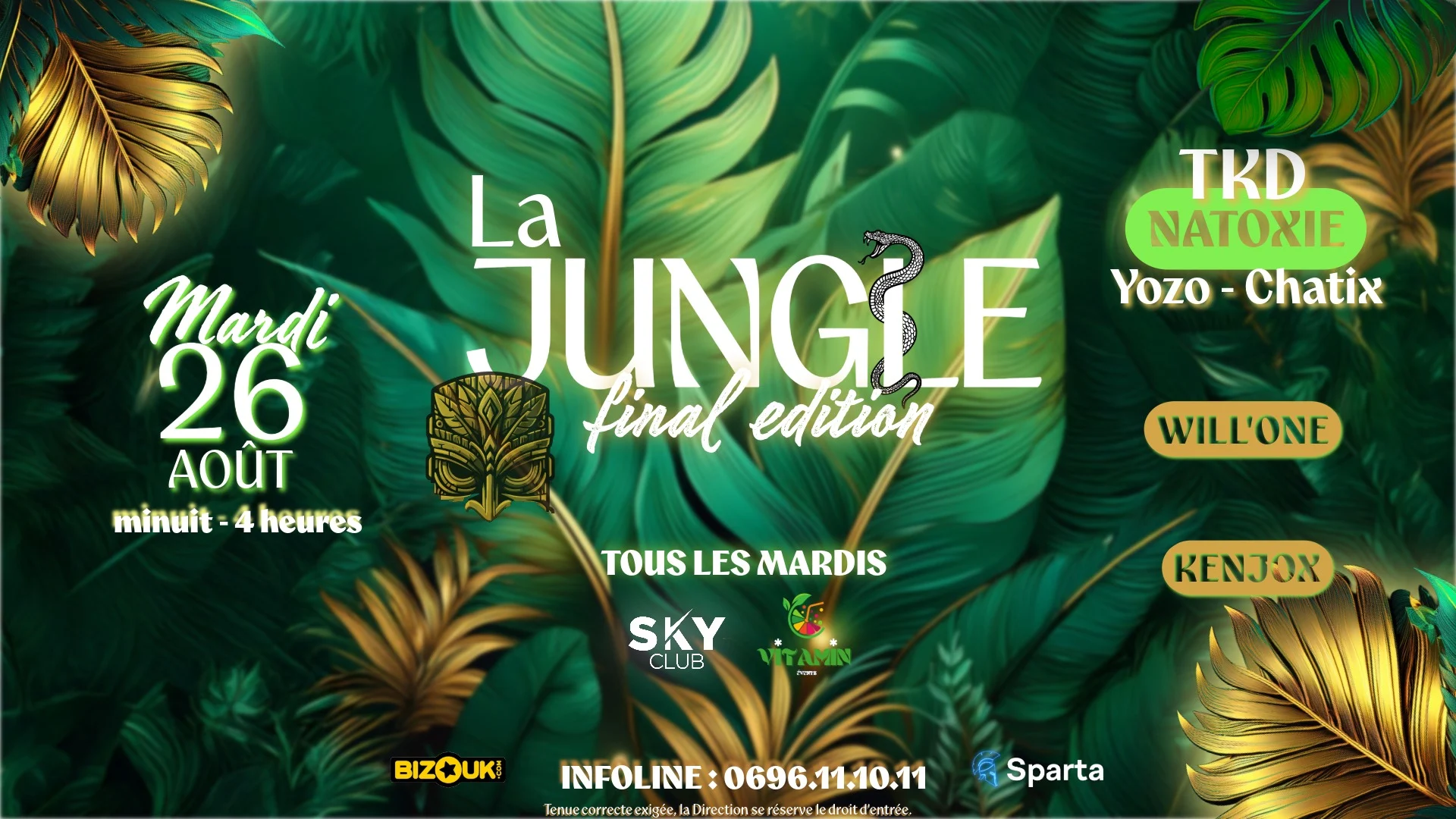 La Jungle - Skyclub - Mardi 26 Aout