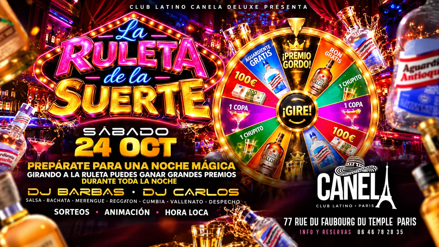 La Ruleta De La Suerte Soirée Latino Fiesta Latina