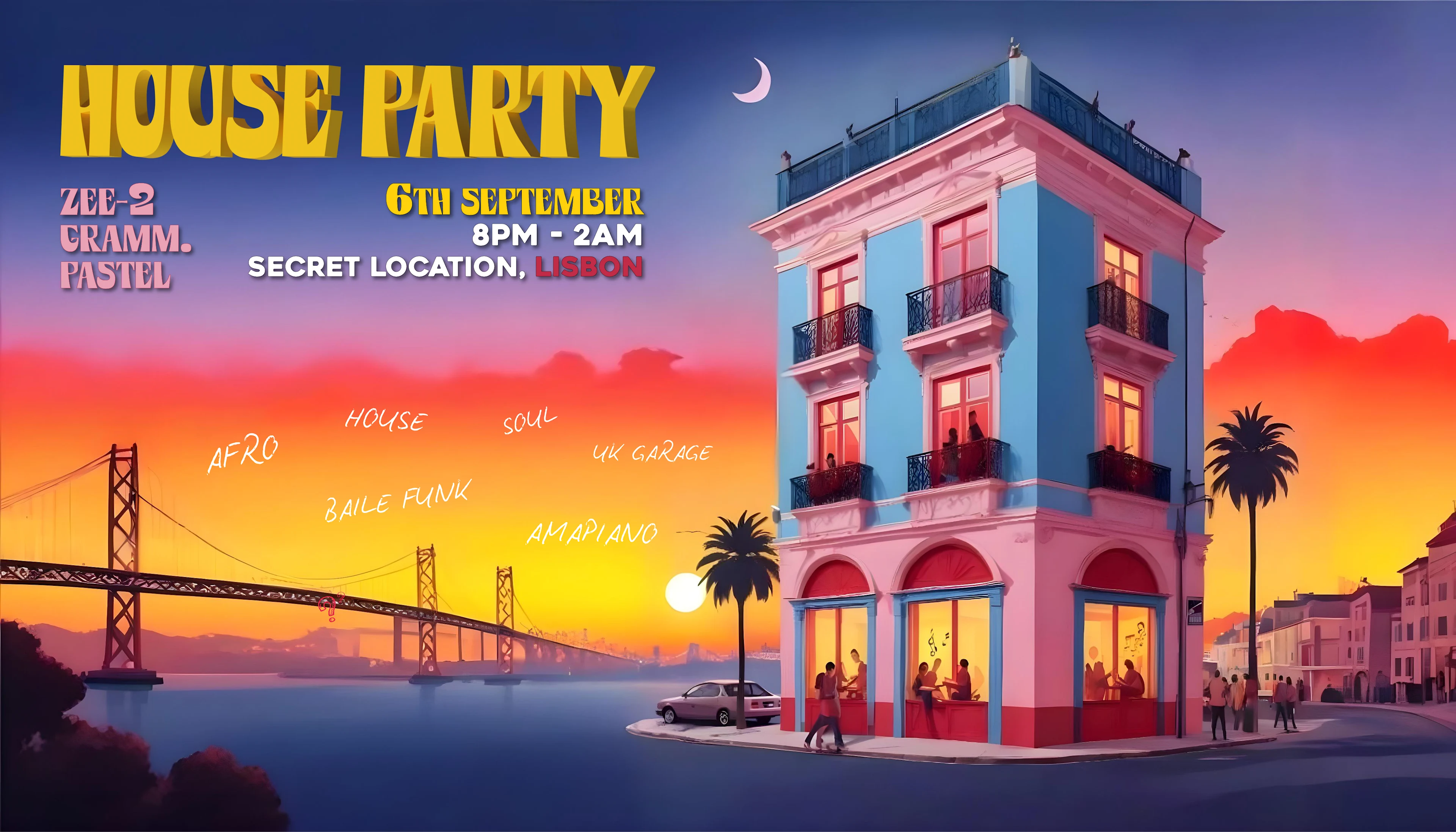 Secret Location House Party: Pastel, Zee-2, Gramm.