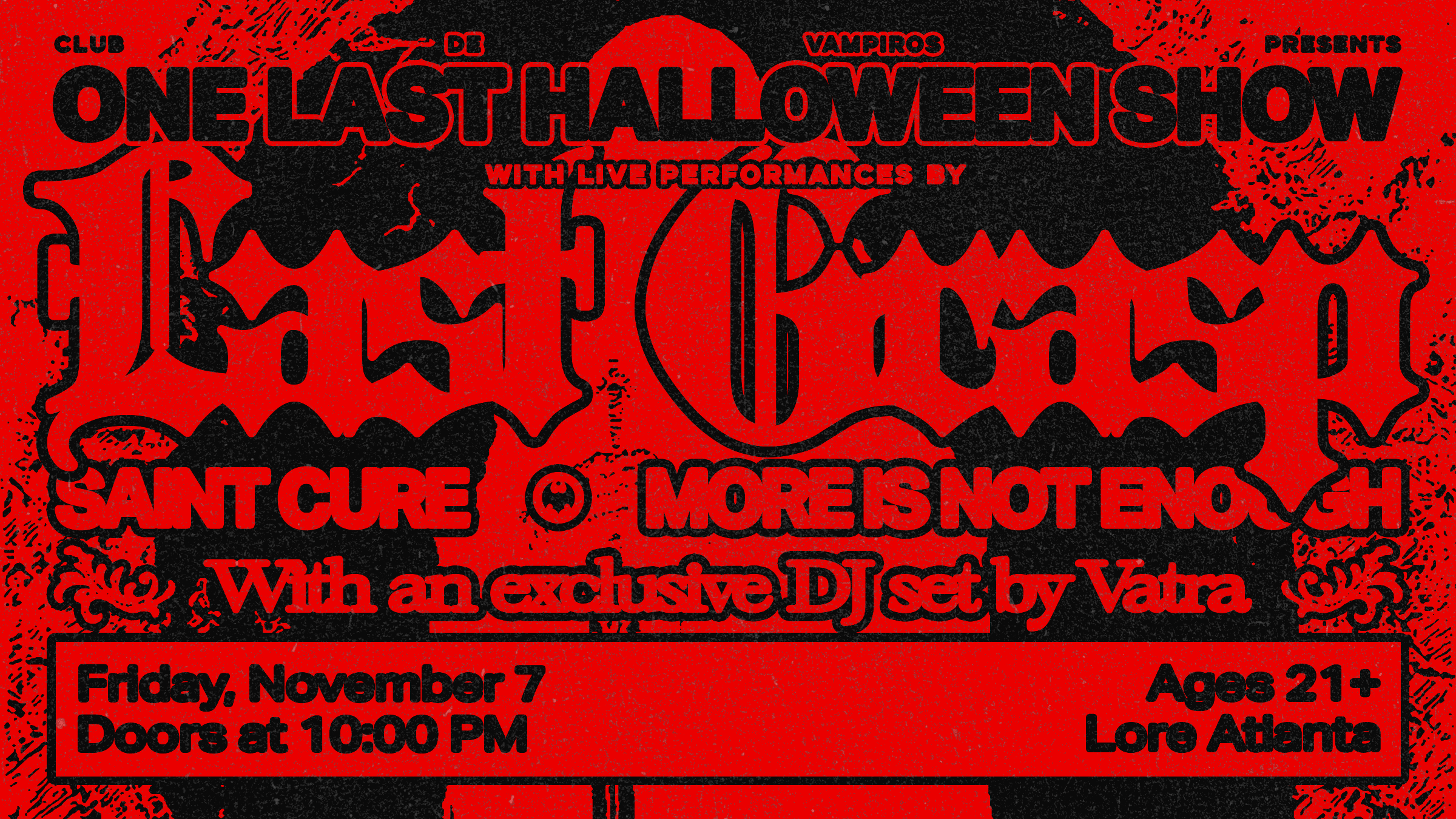 Club De Vampiros Presents... One Last Halloween Show