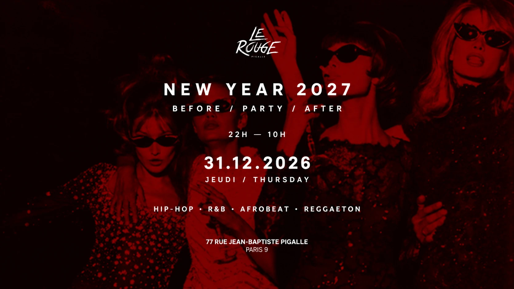 Le Rouge Pigalle — Nouvel An 2027