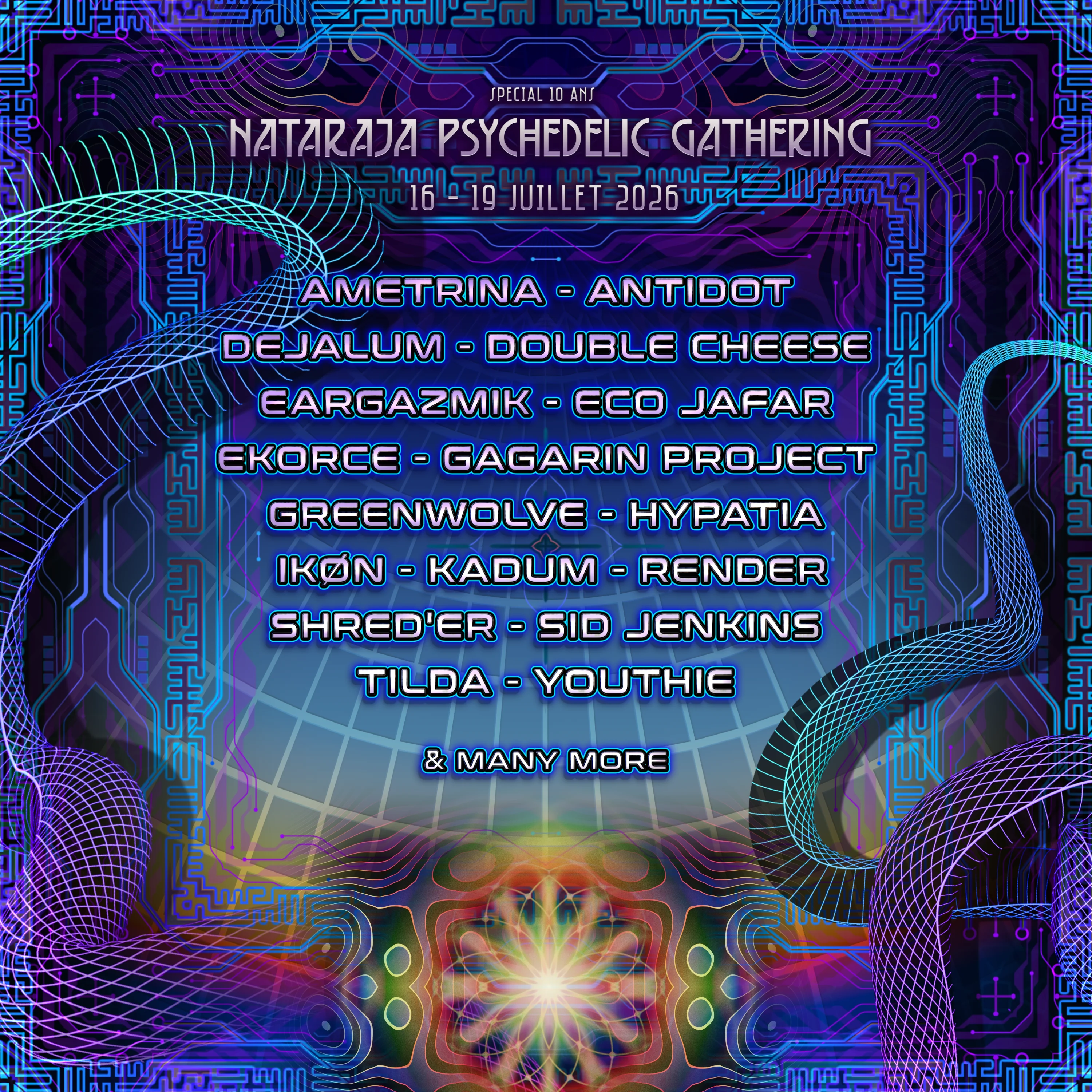 Nataraja Psychedelic Gathering 2026 - Spécial 10 Ans