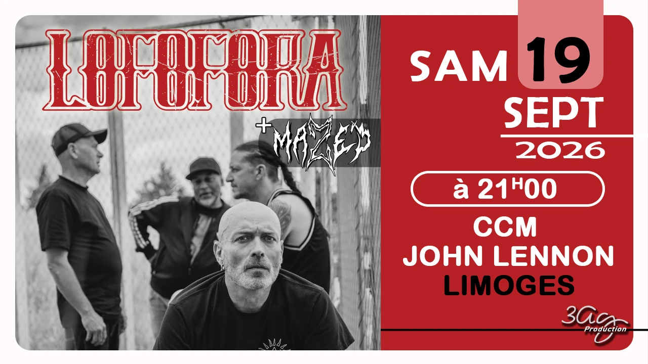 Lofofora + Maze'd + Cat On The Ledge - Limoges