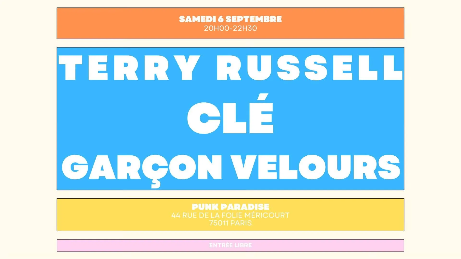 Terry Russel + Clé + Garçon Velours