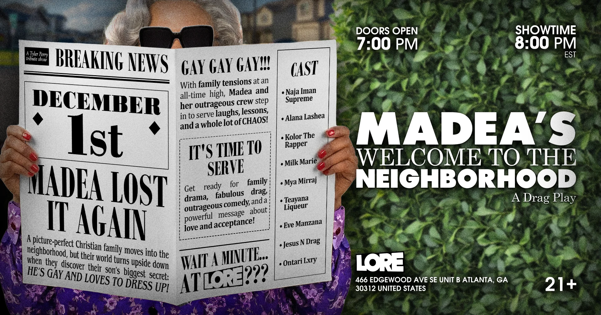 Madea's Welcome To The Neighborhood: A Drag Play