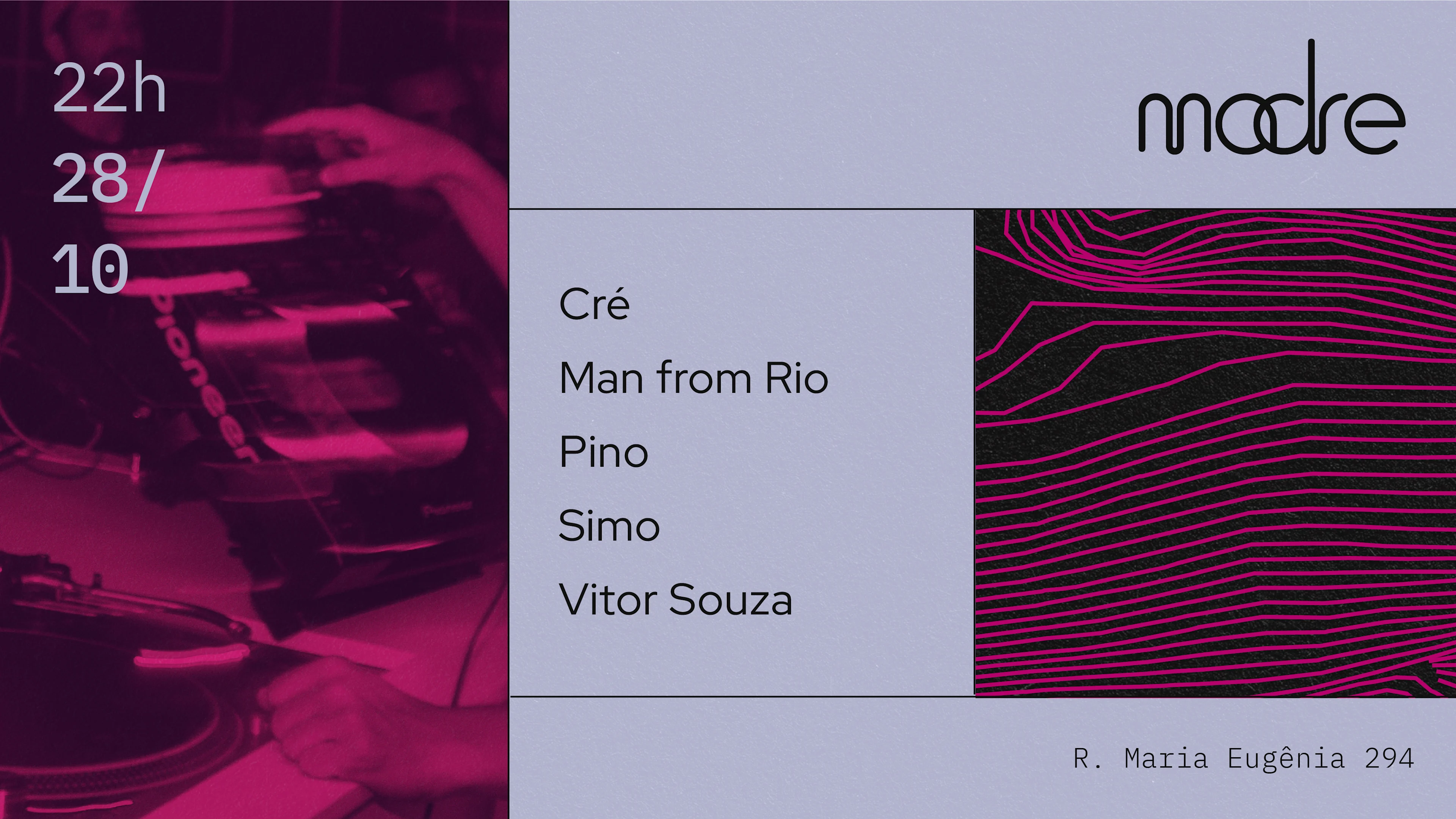 Madre Recebe: Cré, Man From Rio, Pino, Simo E Vitor Souza 