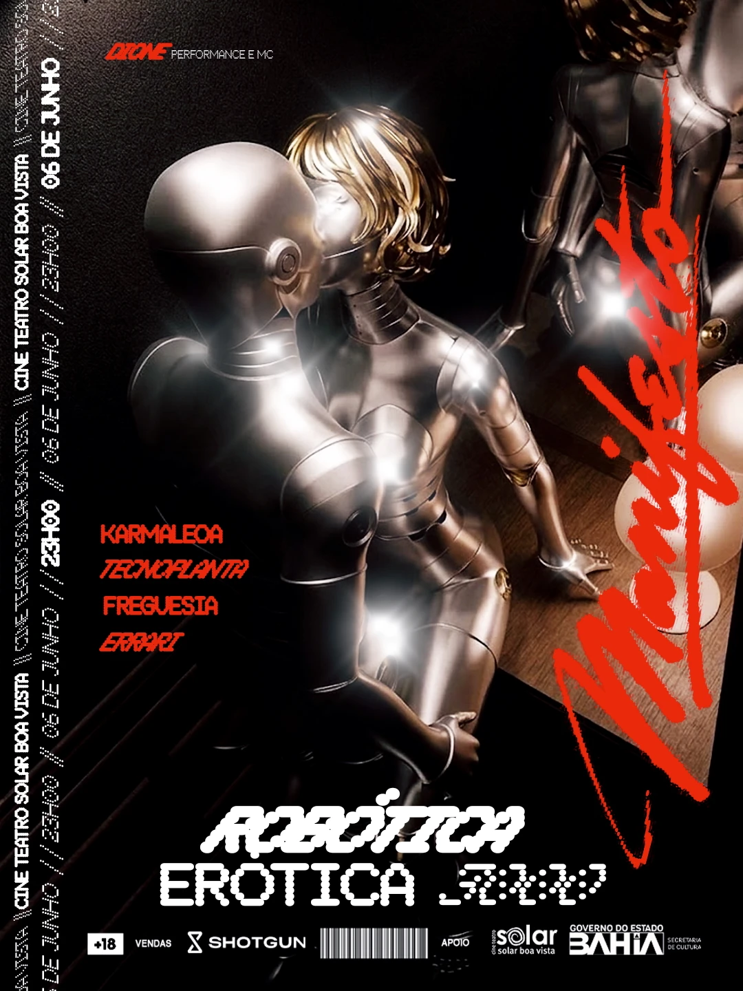 Manifesto Robótica Erotica 3000 @ Teatro Solar Boa Vista