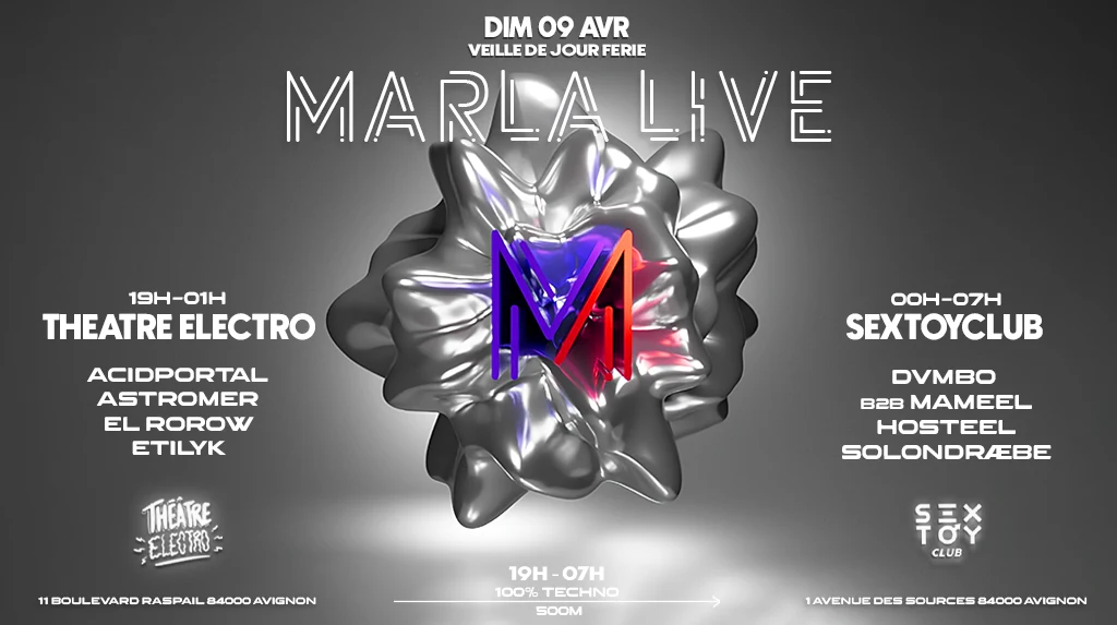 Marla Live Au Théâtre Electro + Sextoyclub