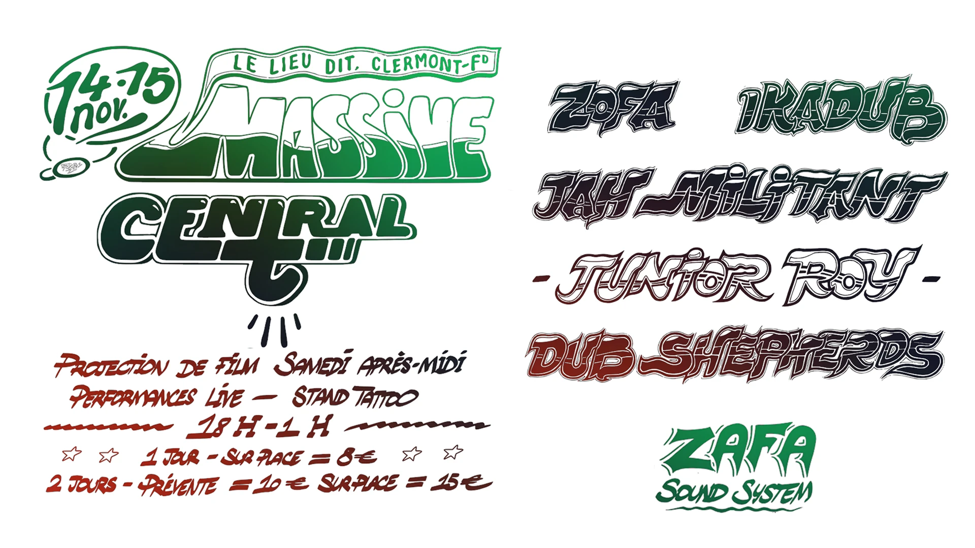 Massive Central #2 - Bat Records X Zafa Sound System Fest.