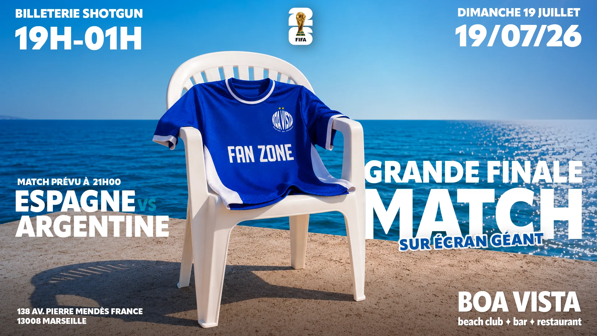 Fan Zone Boa Vista Argentine Vs Espagne Finale 2026