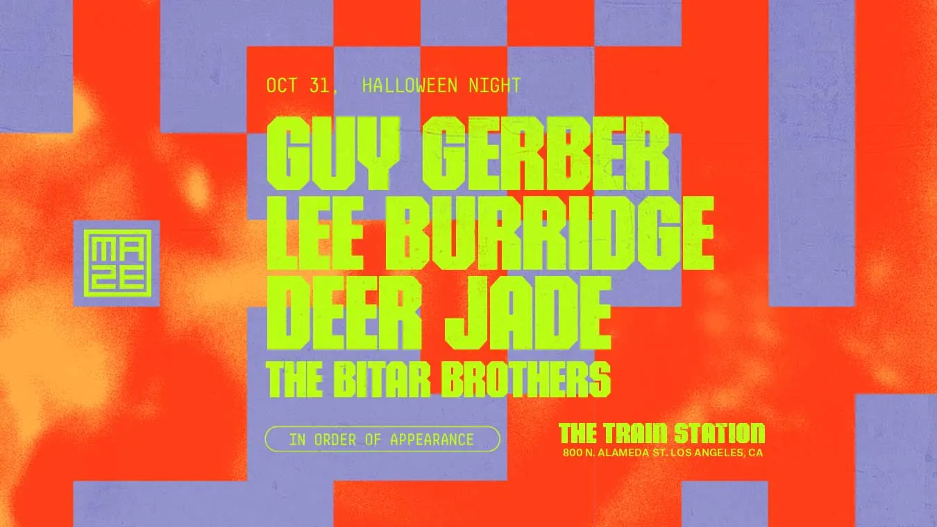 The Maze Halloween: Guy Gerber, Lee Burridge, Deer Jade