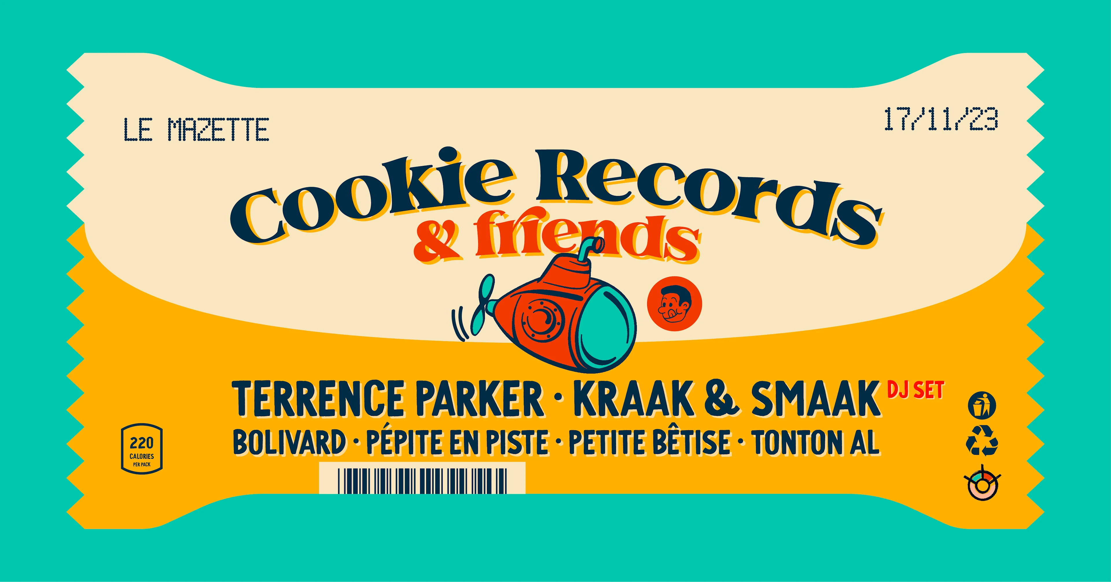 Cookie Records W/ Terrence Parker, Kraak & Smaak, Bolivard