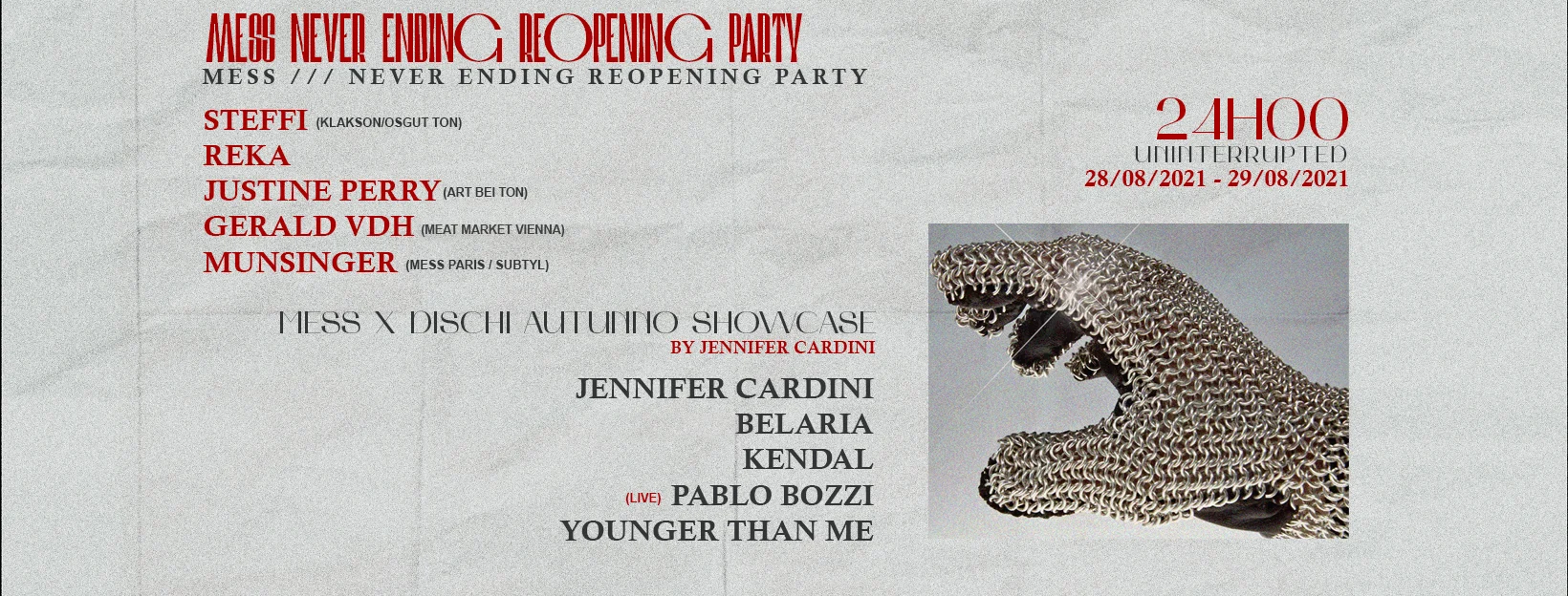Mess /// Never Ending Reopening Party