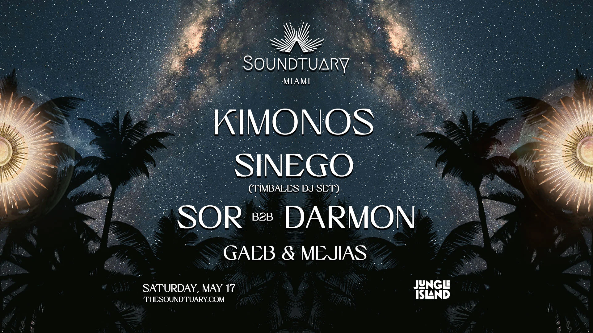 Soundtuary Pres. Kimonos & Sinego At Jungle Island Miami