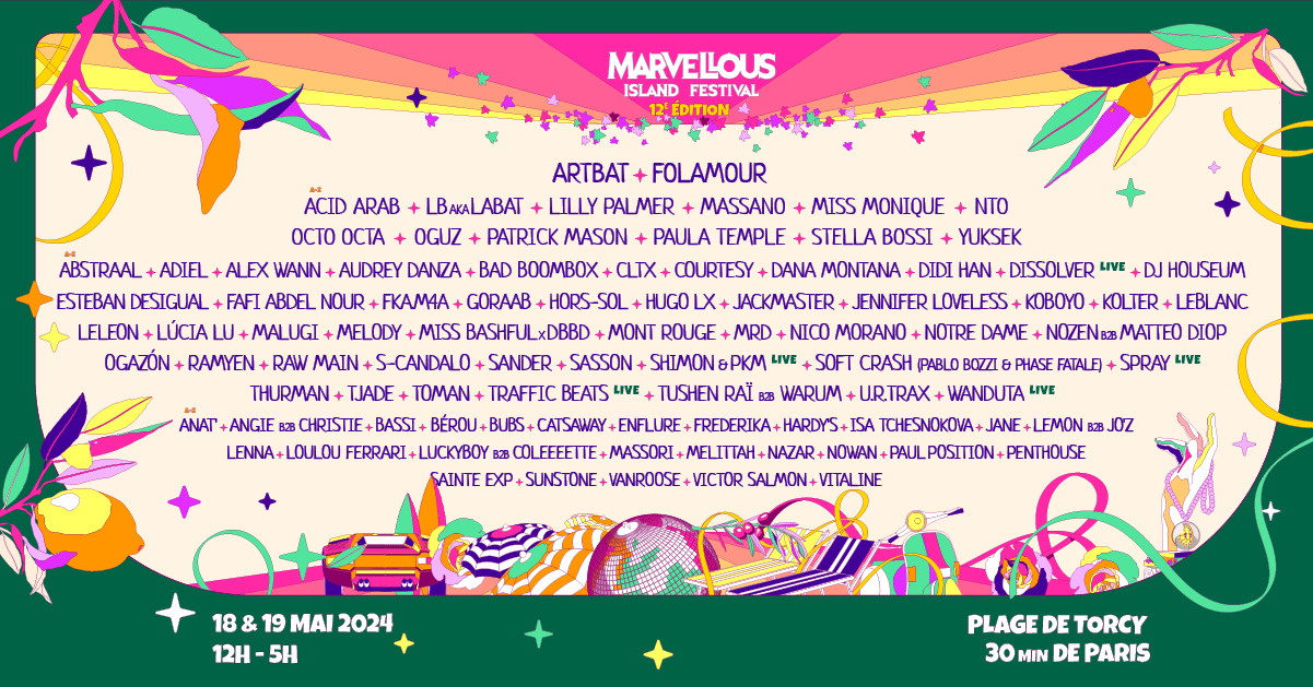 Marvellous Island 18 & 19 Mai 2024 : 12e Édition