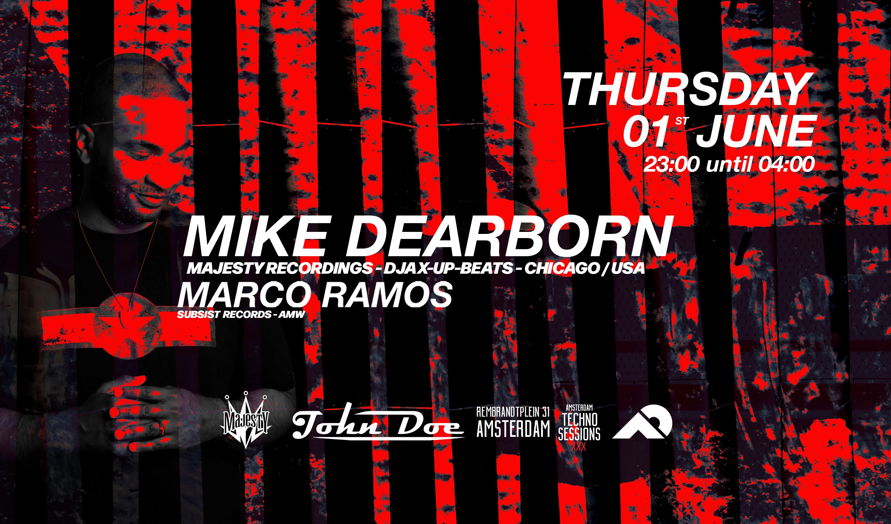 Amsterdam Techno Sessions With Mike Dearborn - Chicago / Usa
