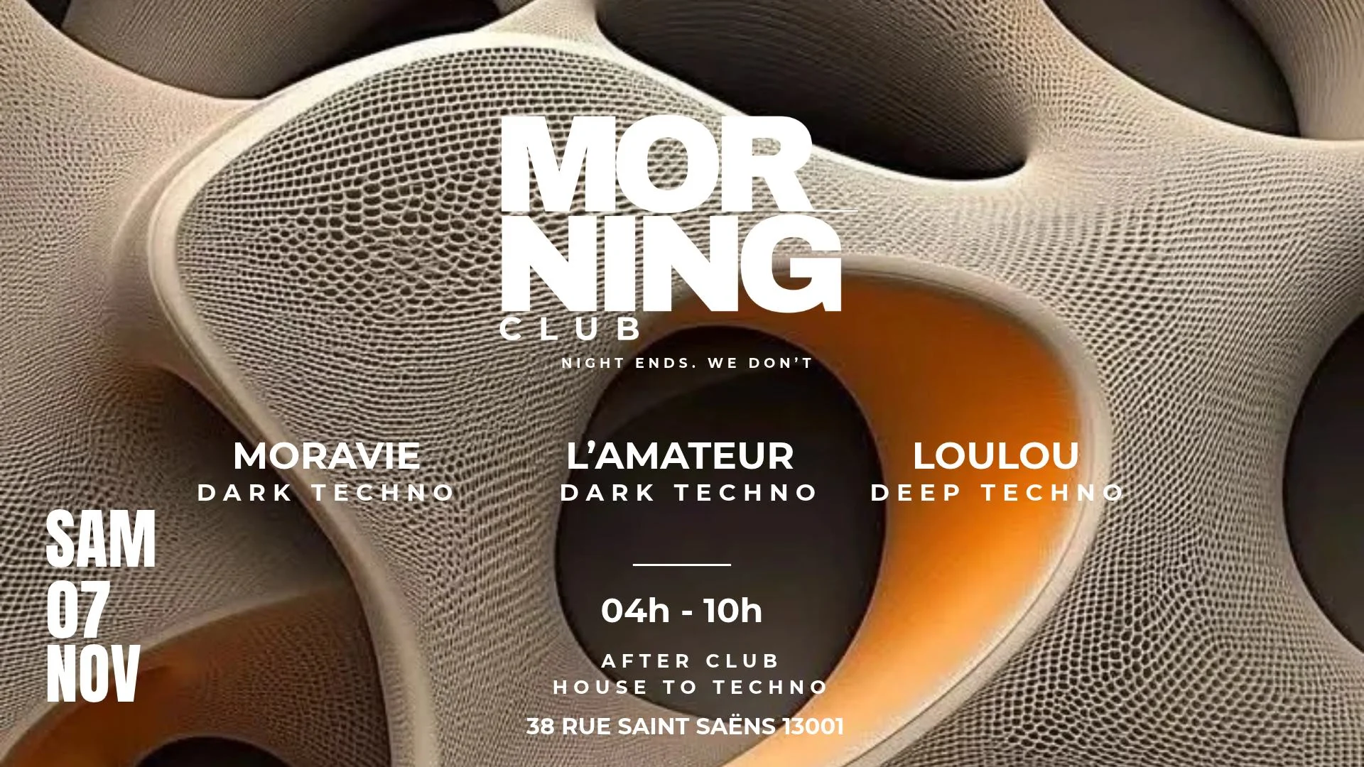 After Morning Club W/ Moravie, L'amateur & Loulou