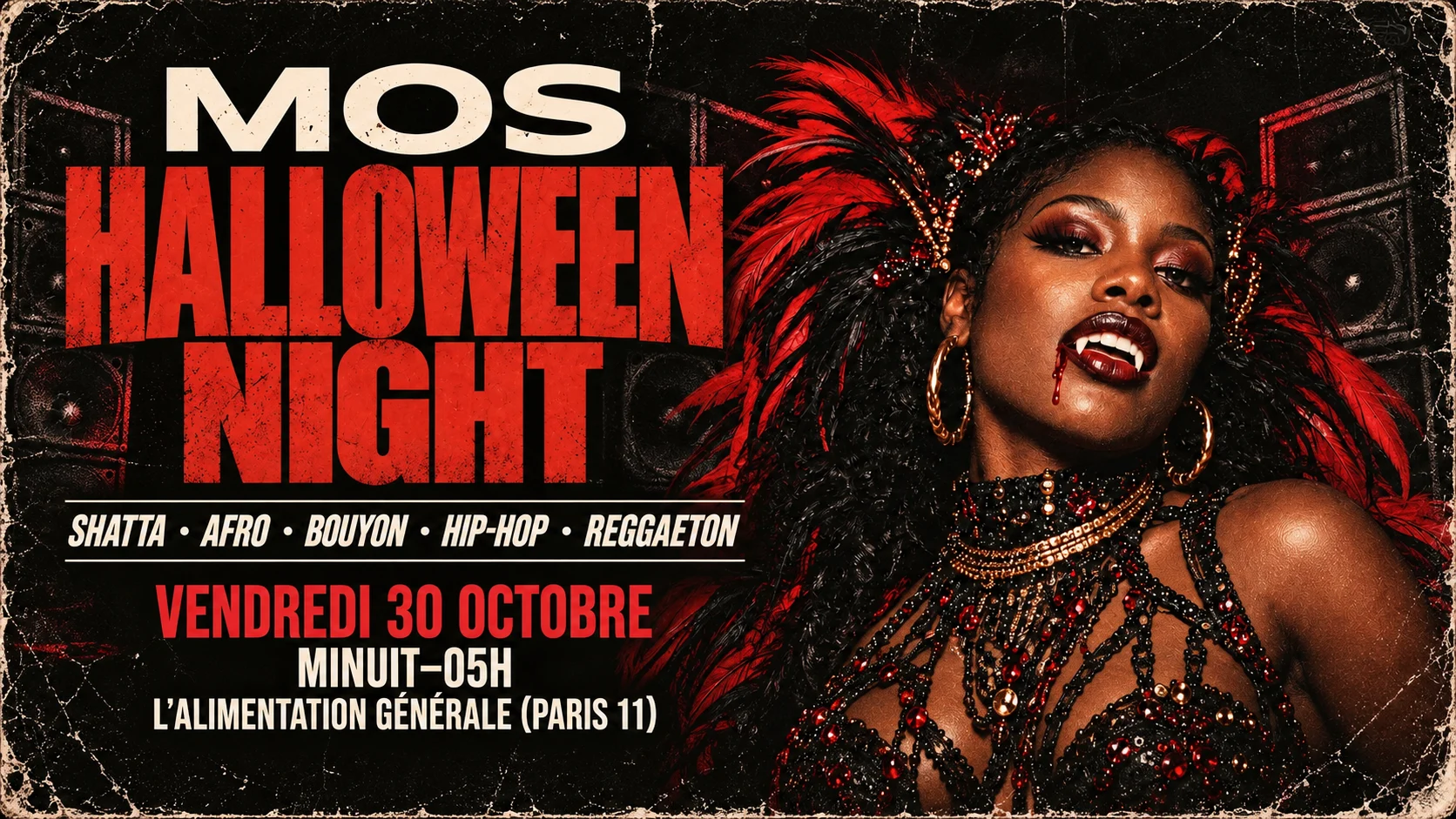 Mos Halloween Night - Soirée Afro Shatta Paris | 30.10.26