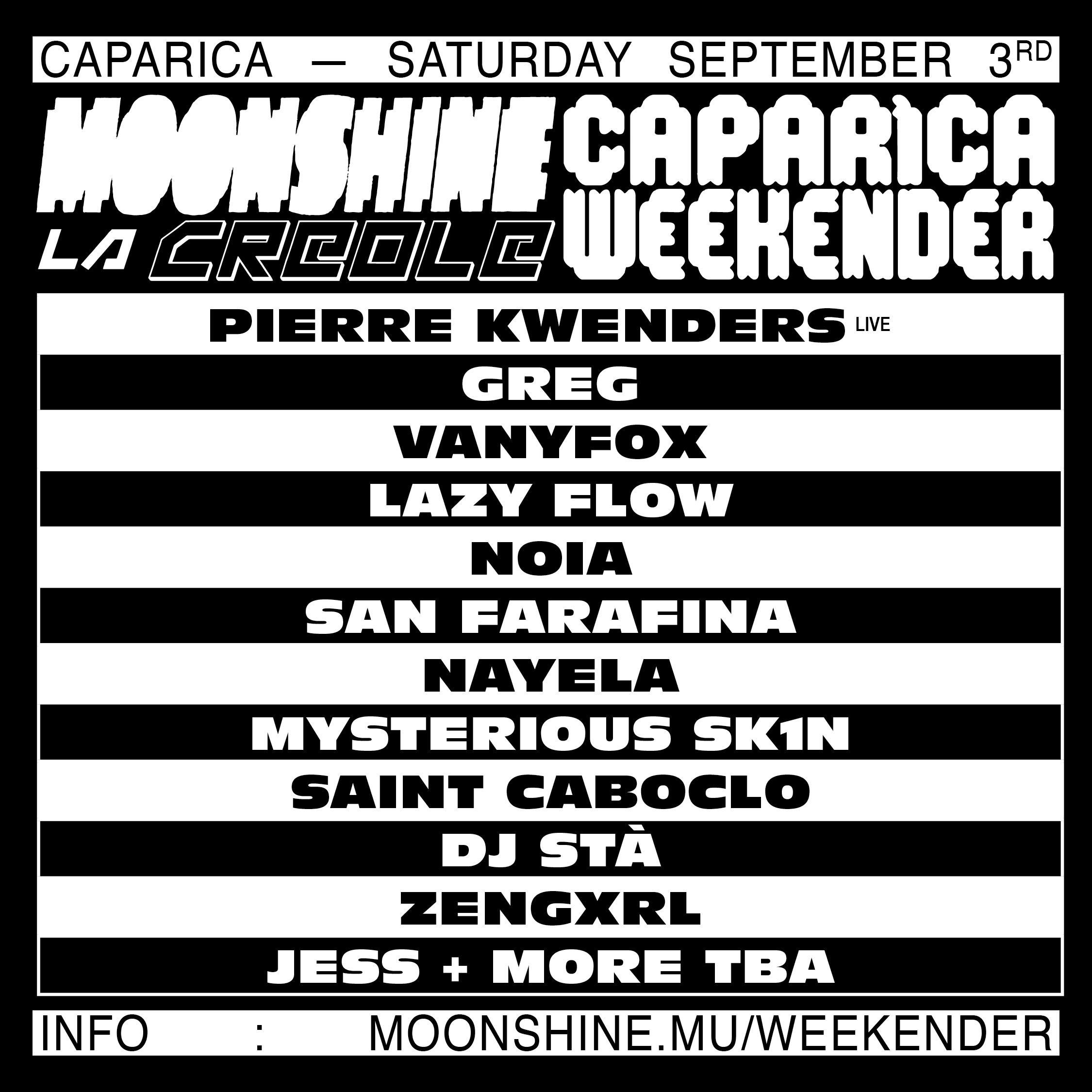 La Creole X Moonshine Caparica Weekender