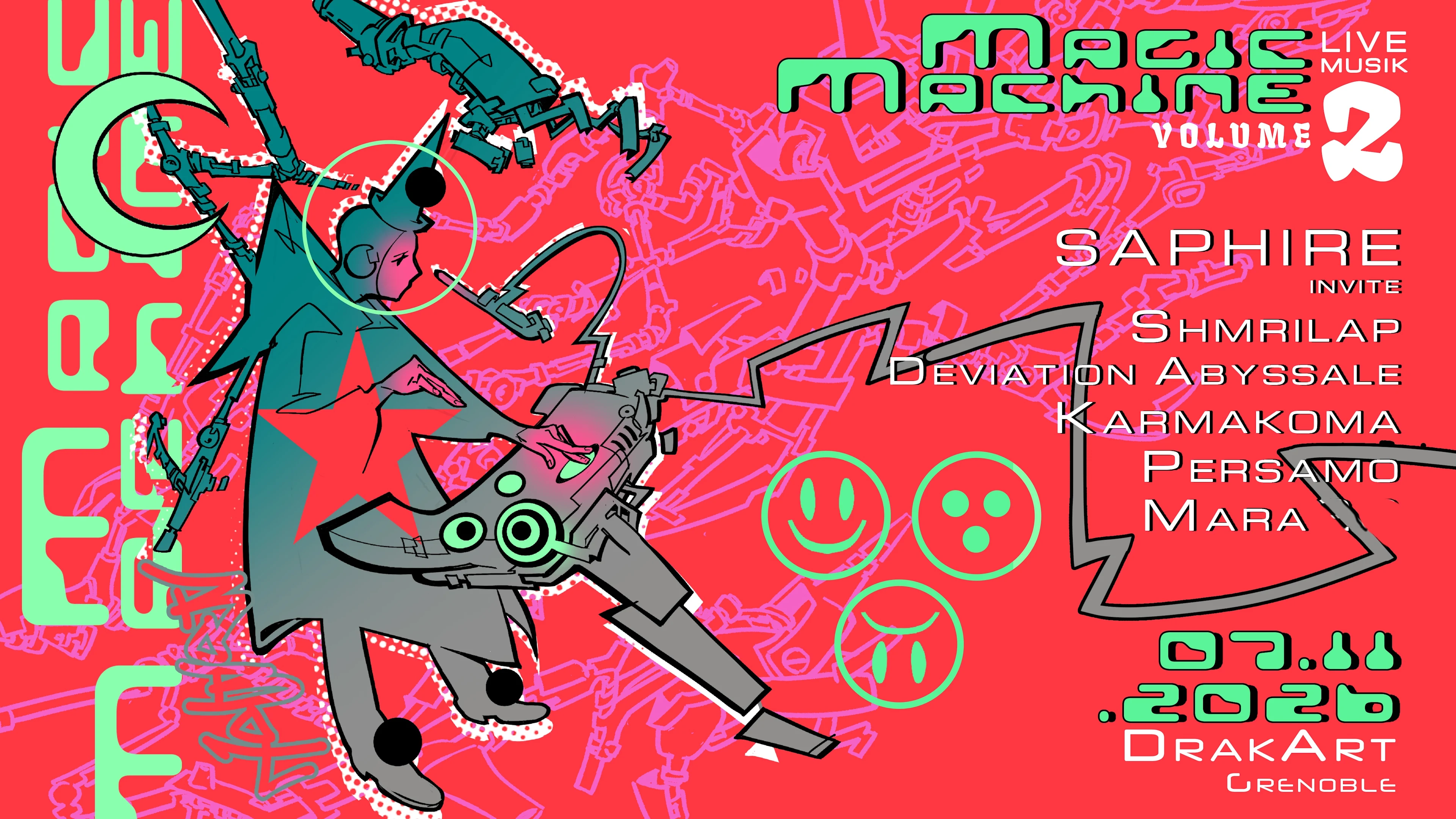Magic Machine - Saphire Invite : Grenoble - Drak' Art