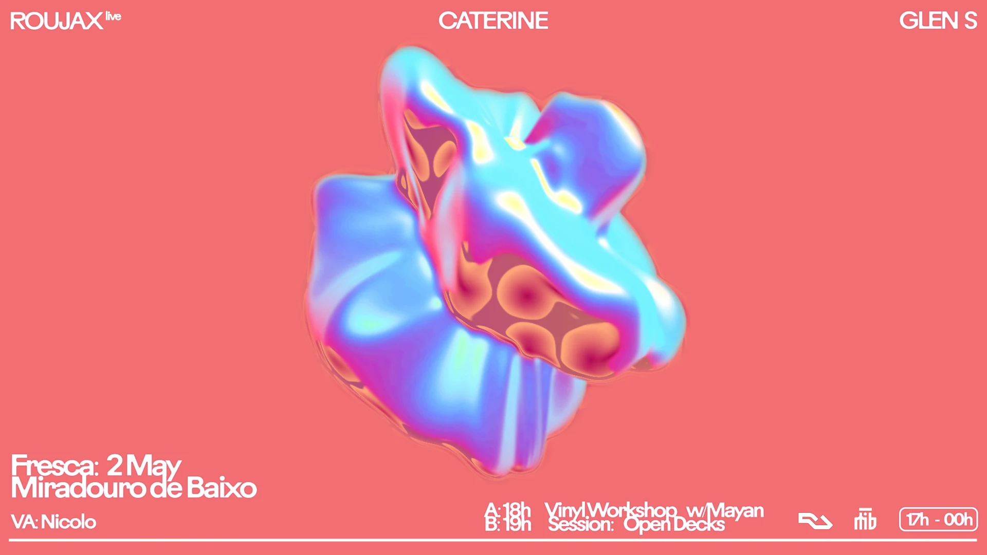 Fresca Invites: Glen S (Aus)+Caterine (Fr)+Roujax Live-Act
