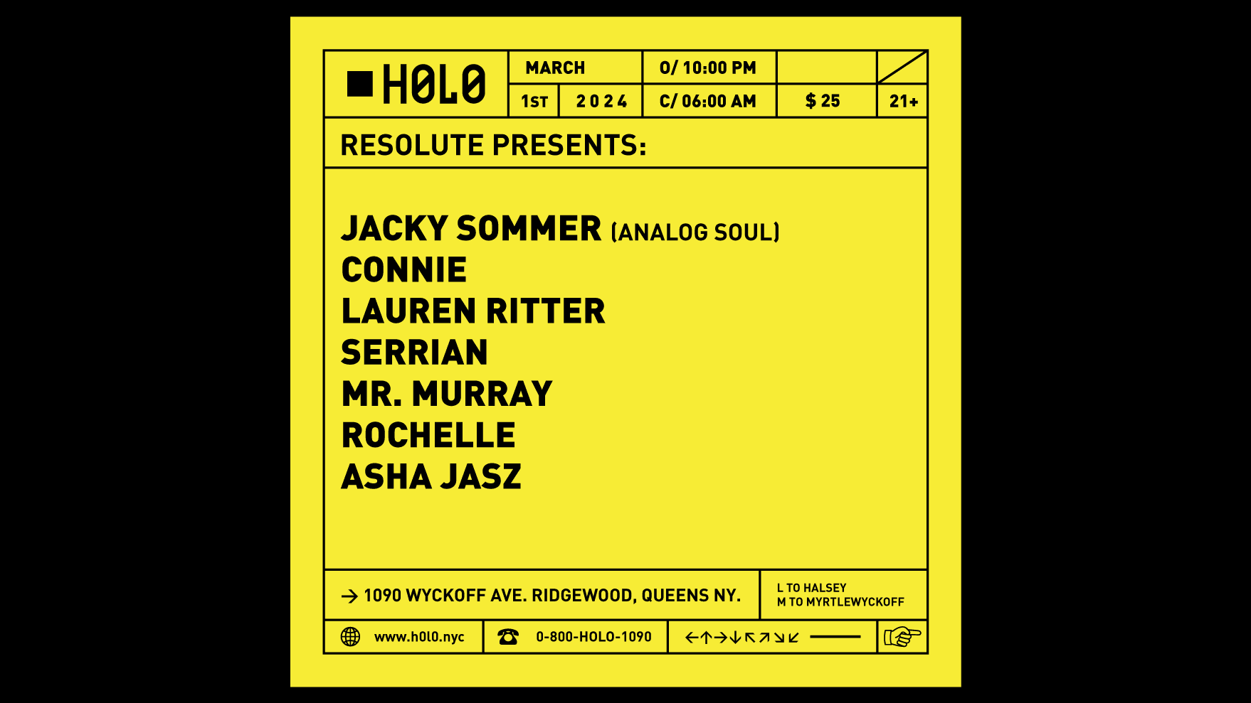 Resolute With Jacky Sommer, Connie, Lauren Ritter + More