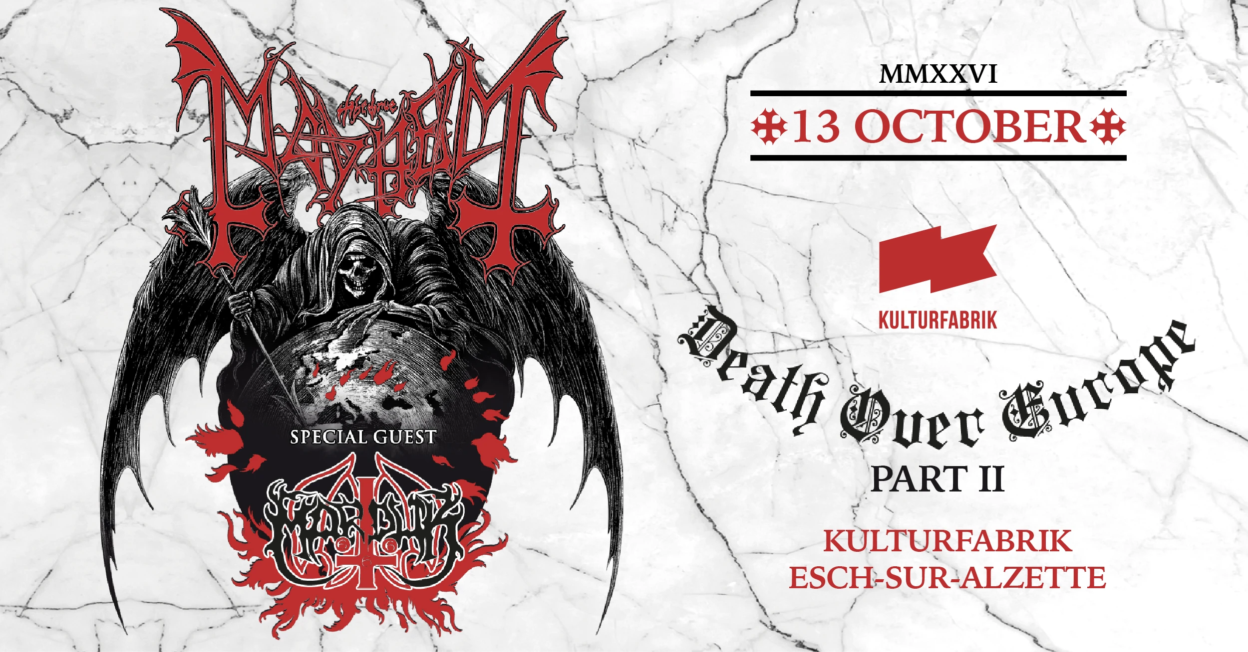 [Cancelled] - Mayhem + Marduk - Kulturfabrik