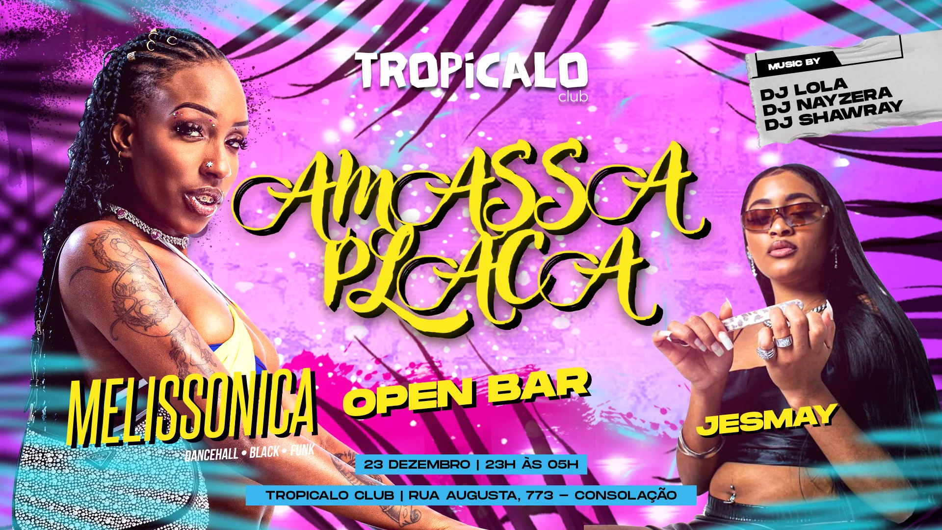 Amassa Placa X Festa Melissonica Open Bar
