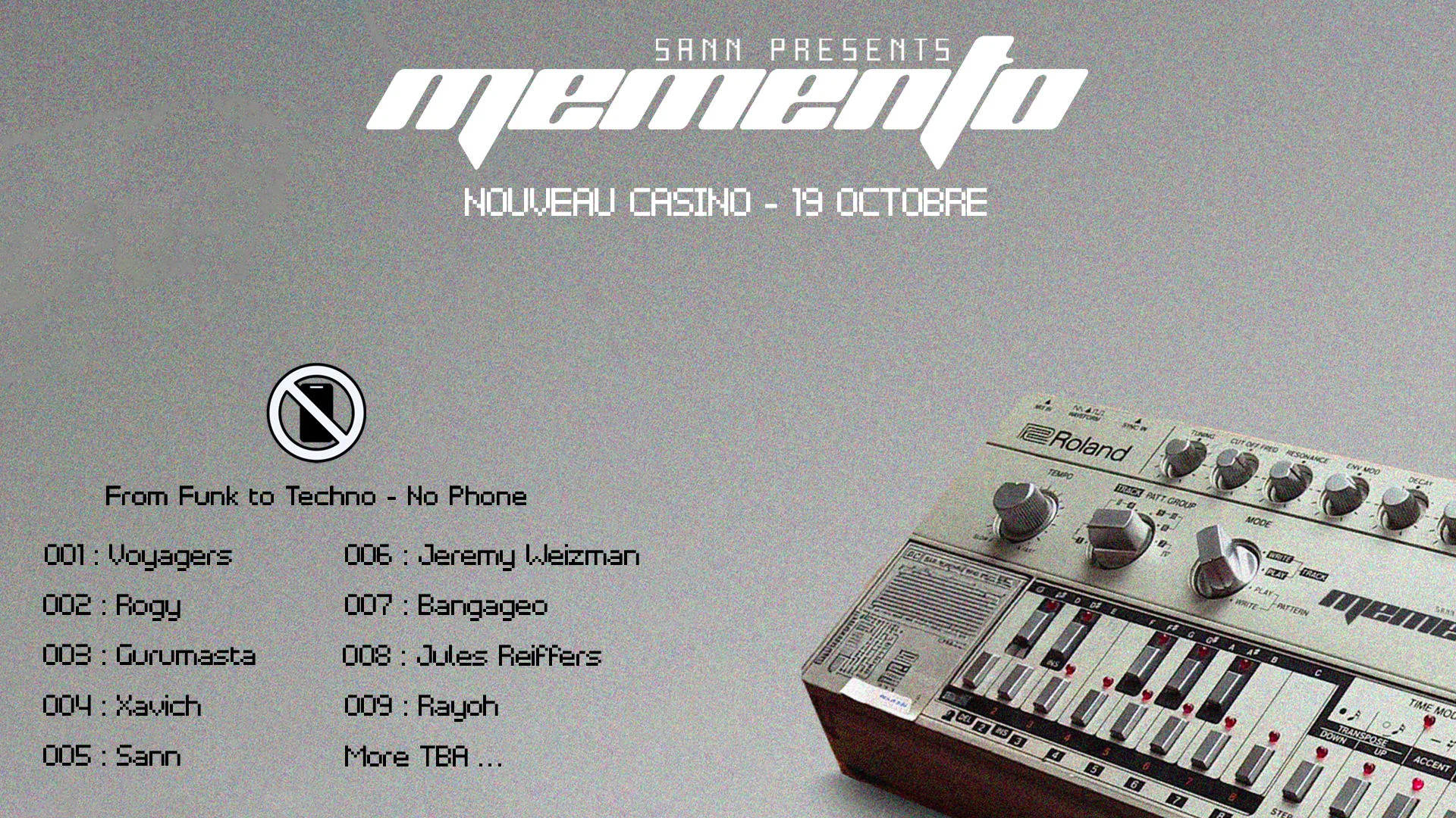 Memento - From Funk To Techno - Nouveau Casino [No Phones]