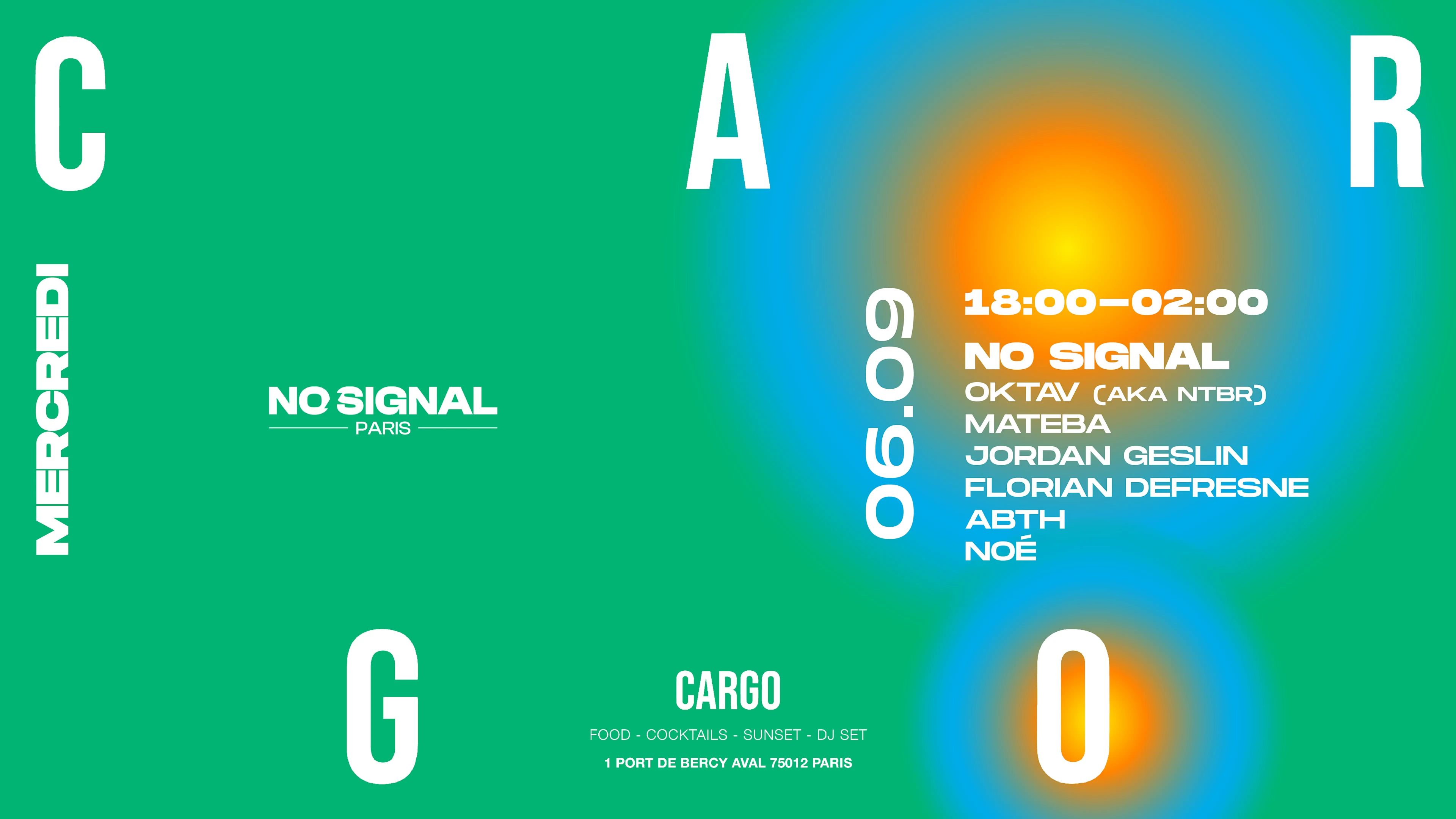 Cargo X No Signal W/ Oktav, Mateba & Florian Defresne