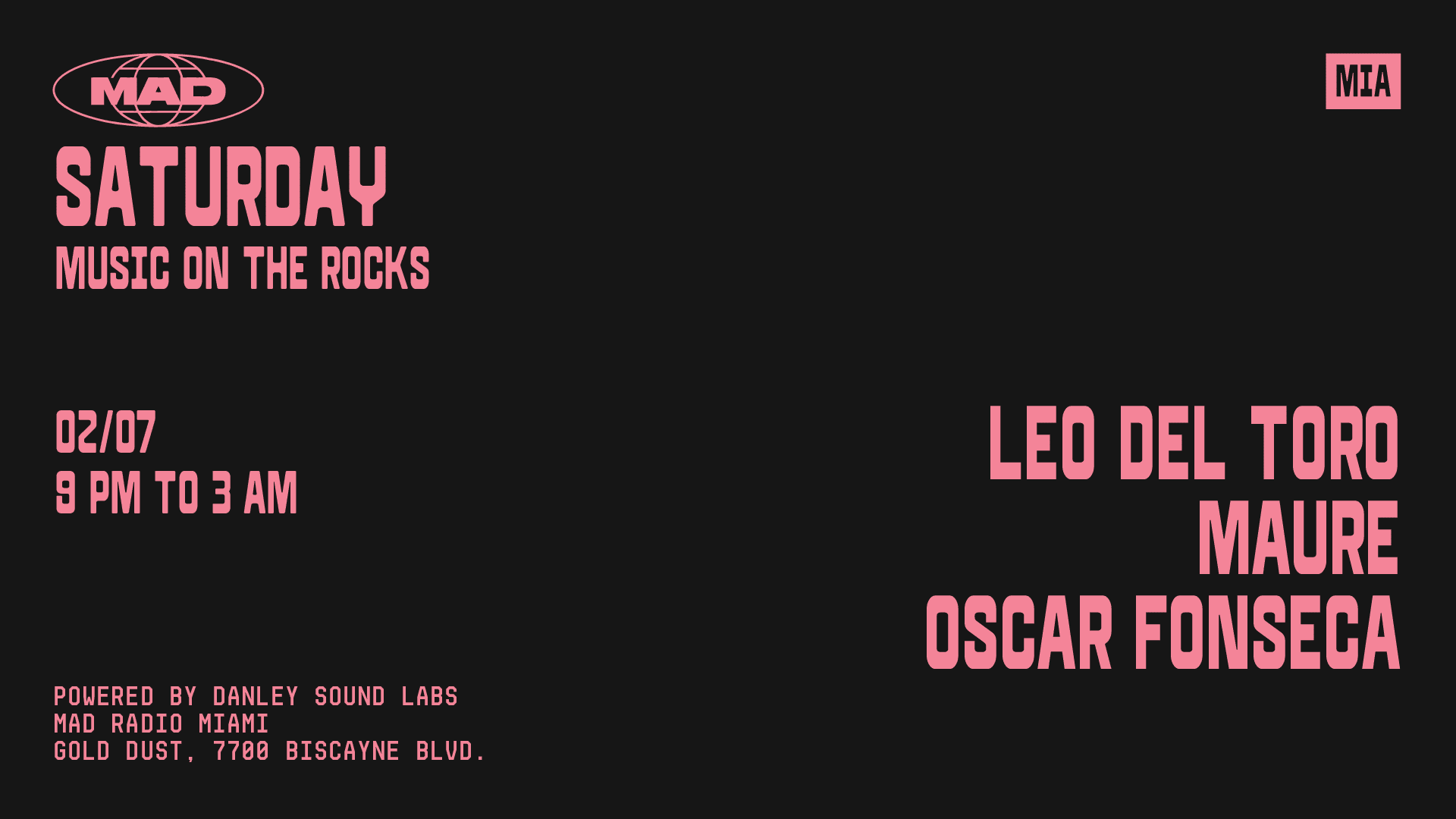 Music On The Rocks: Leo Del Toro, Maure, Oscar Fonseca