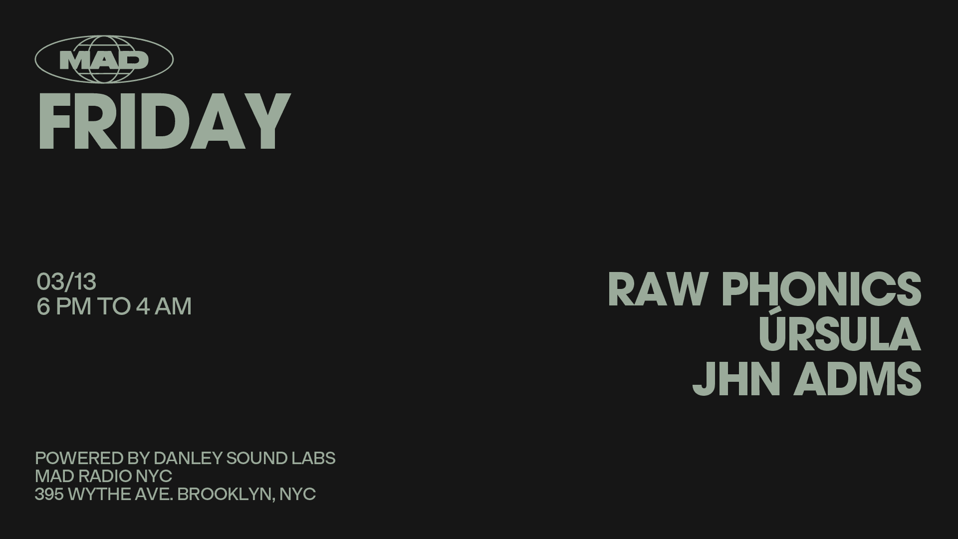 Raw Phonics, Úrsula, Jhn Adms