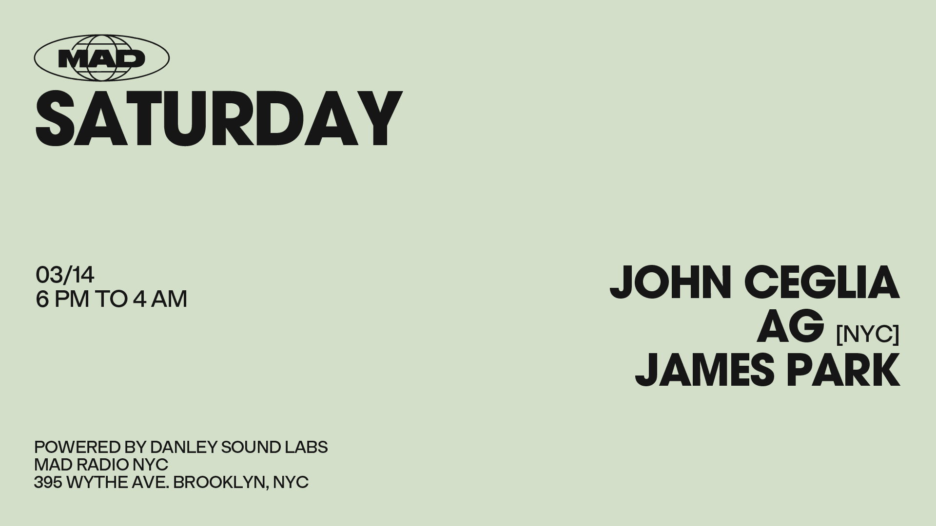 John Ceglia, Ag[Nyc], James Park