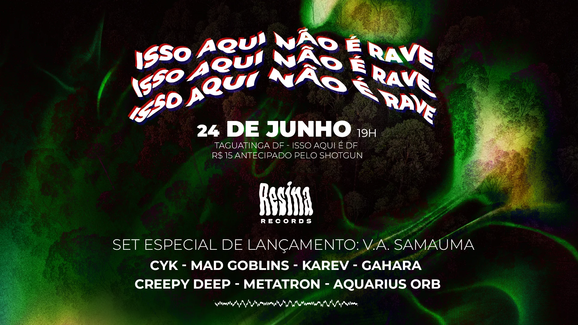 Isso Aqui Não É Rave - Resina Label Party