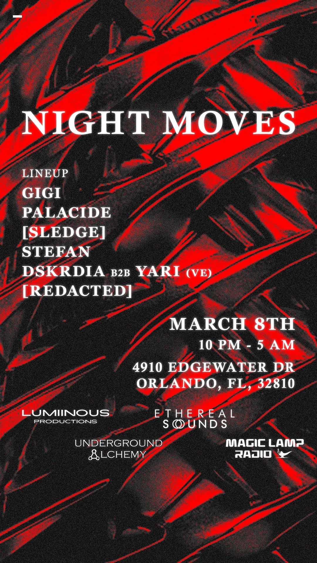 Night Moves - Techno Night