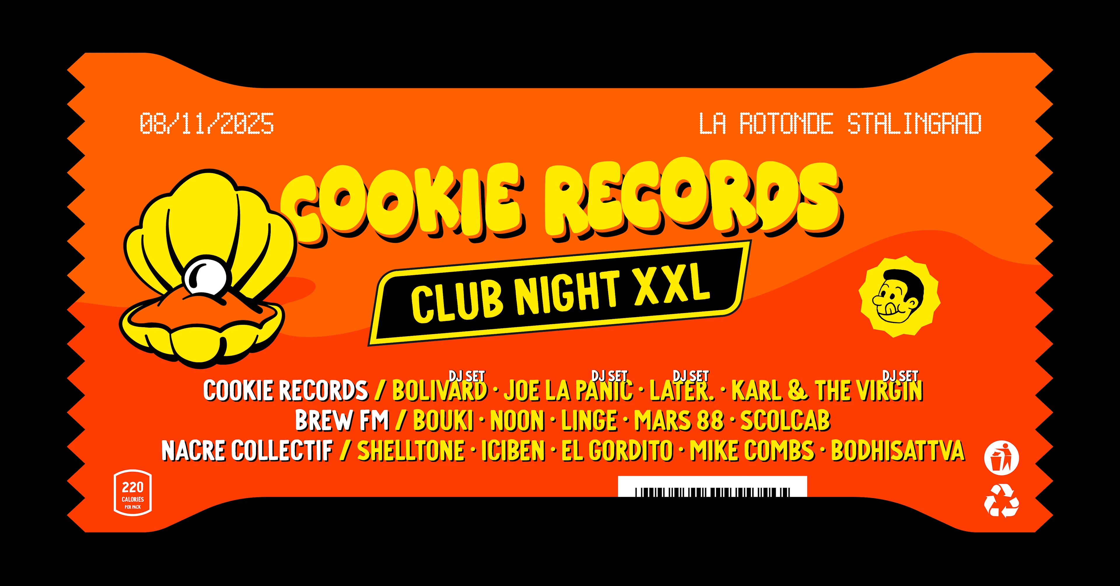 Places Dispo À L’Entrée - Cookie Records Club Night Xxl