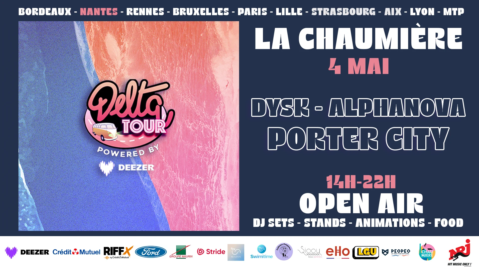 Open Air : Delta Tour X La Chaumière - Nantes