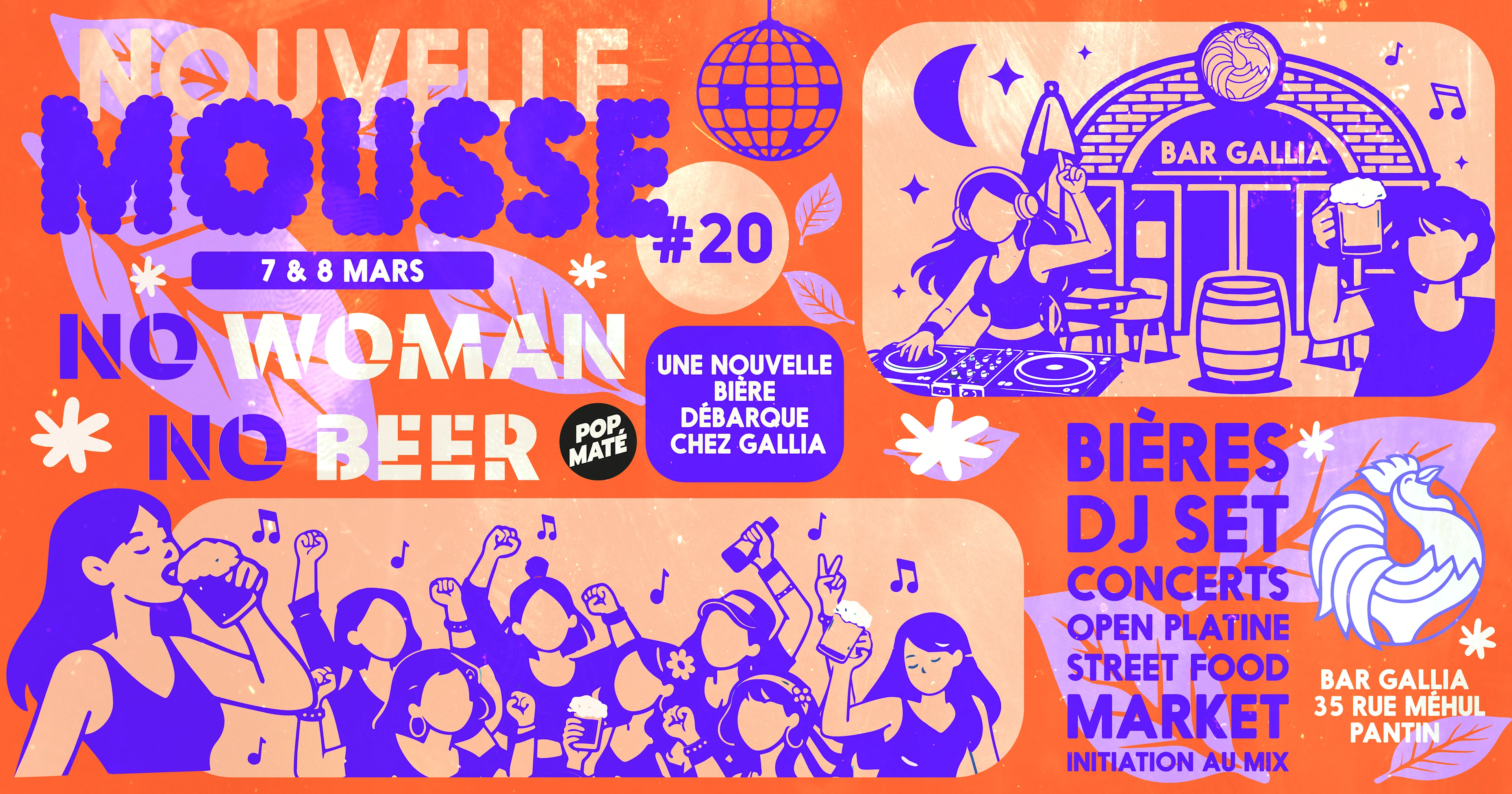 Nouvelle Mousse #20 : No Woman No Beer @Bar Gallia