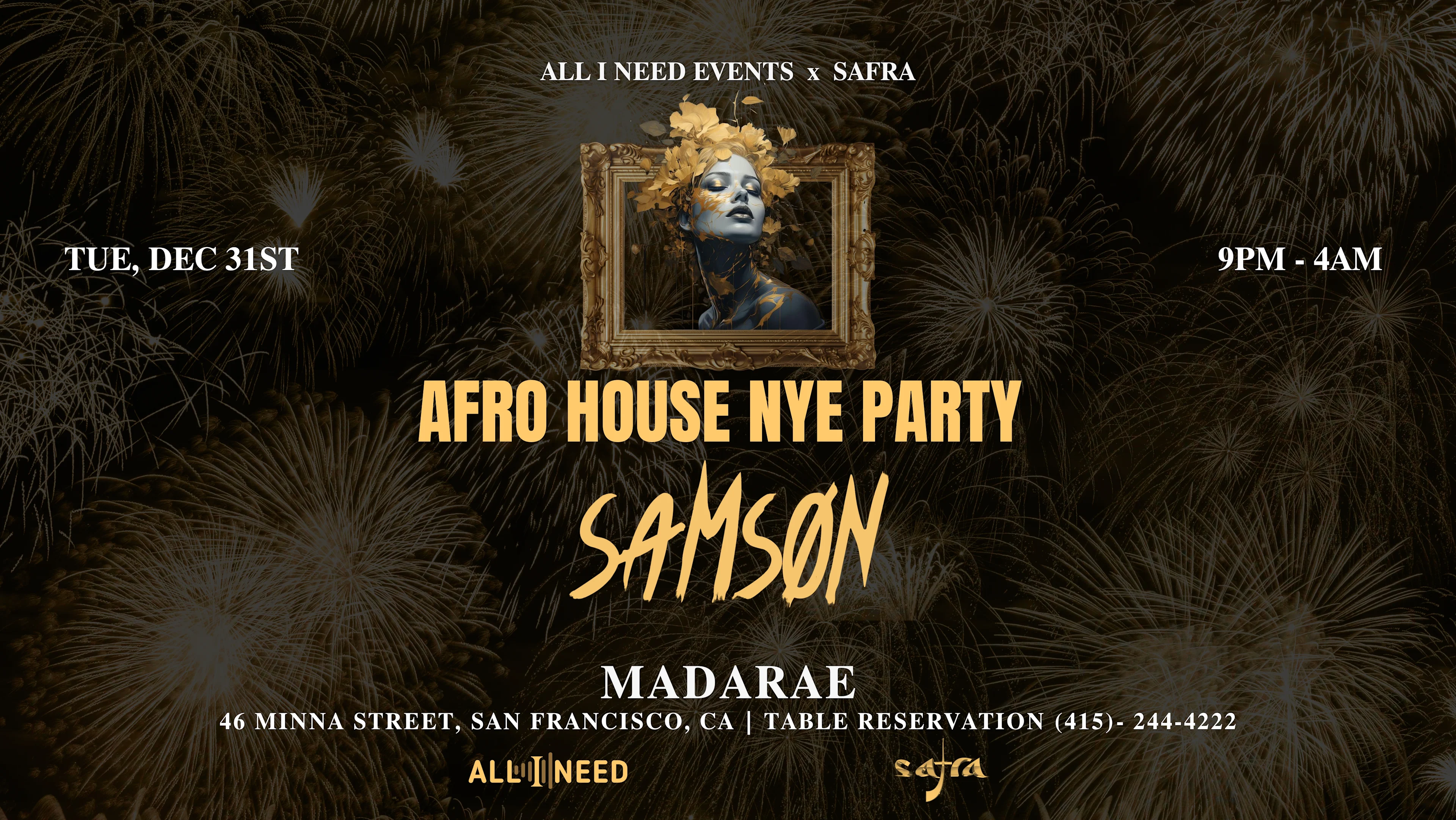 Nye 2025 With Samson [Afro House] | Limited Free Ticket
