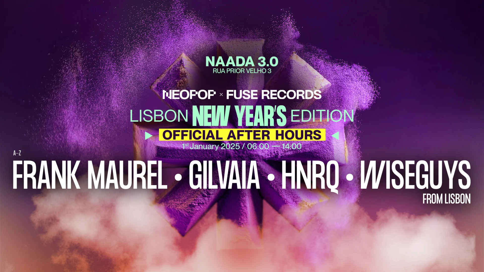 Official After Hours Lisbon Nye: Neopop X Fuse Records