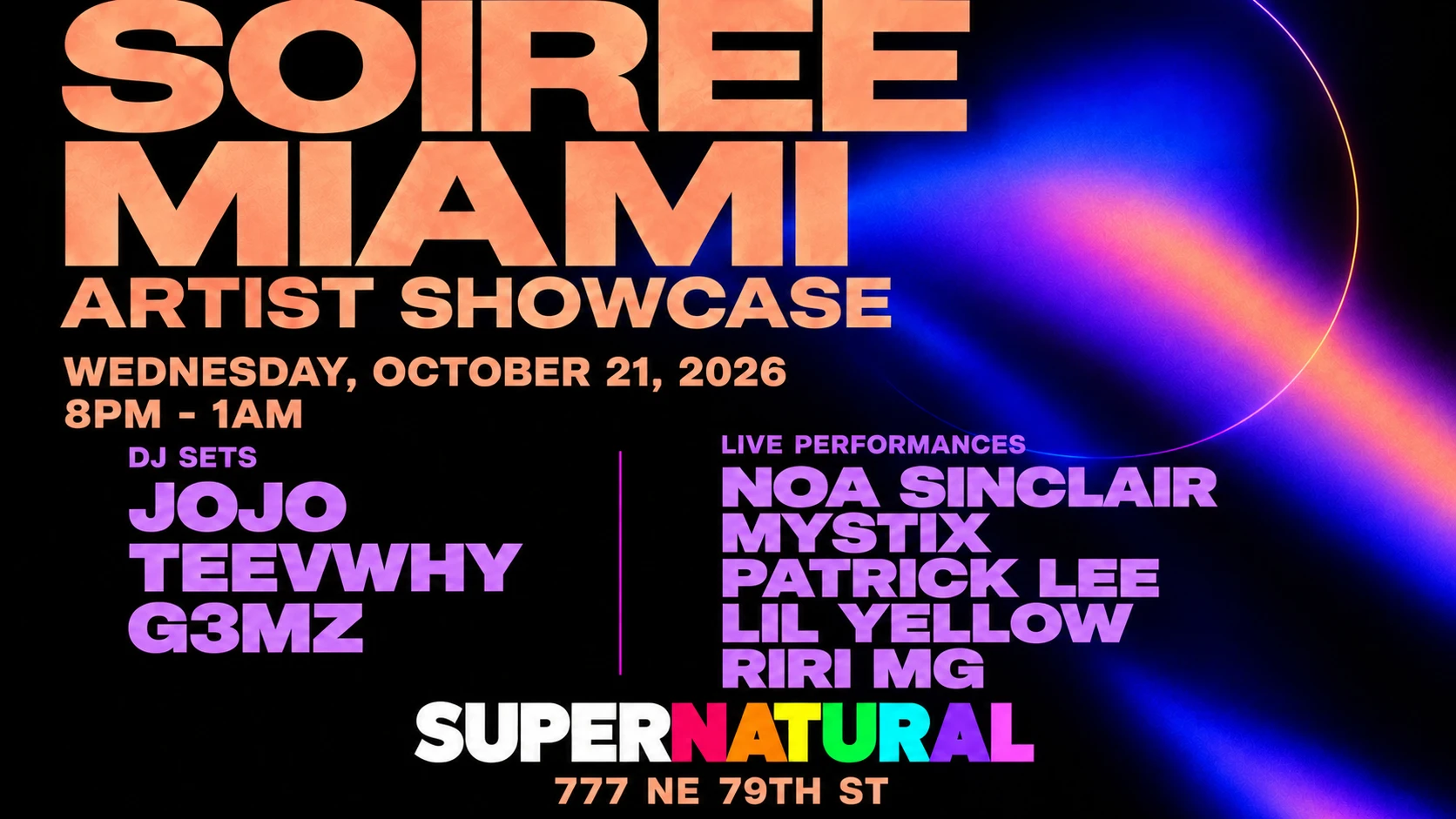 Soirée Miami: Artist Showcase