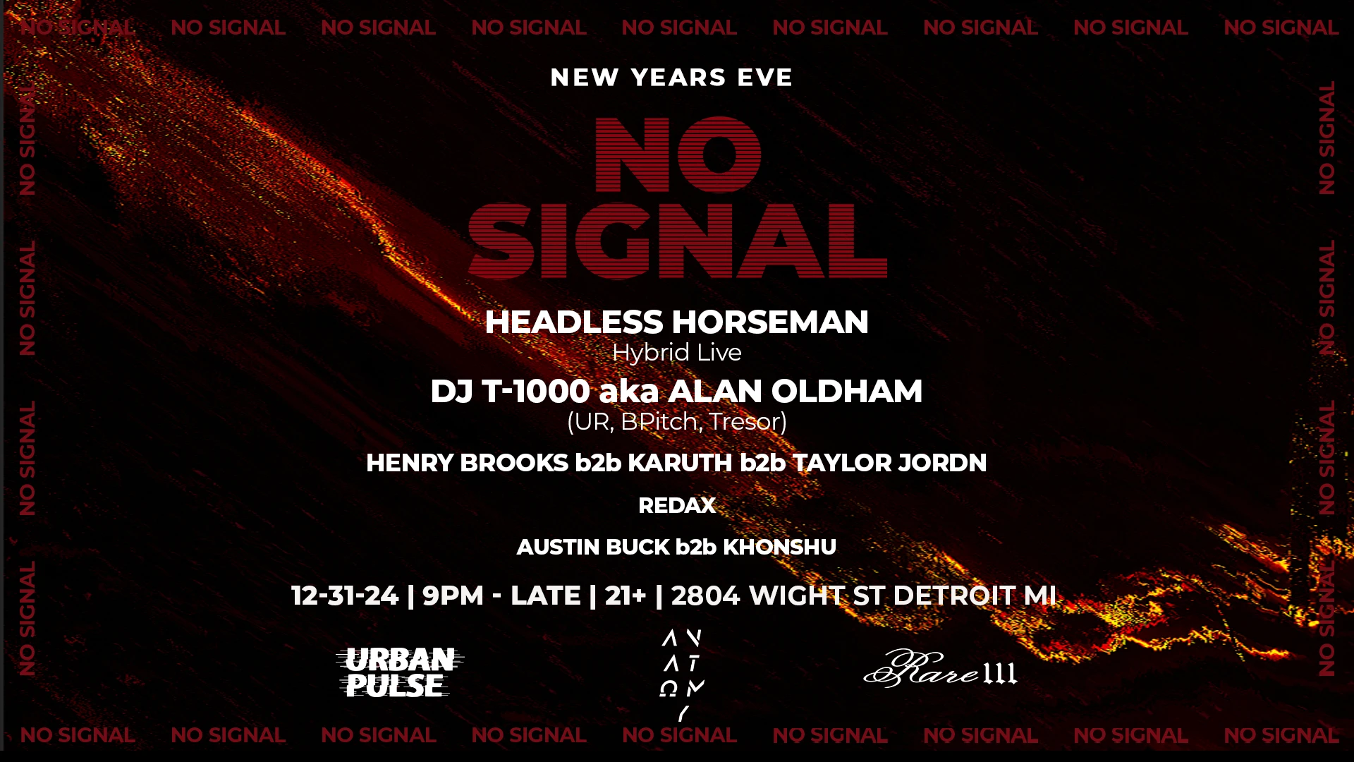 Anatomy X Rare 111 X Urban Pulse Presents: No Signal